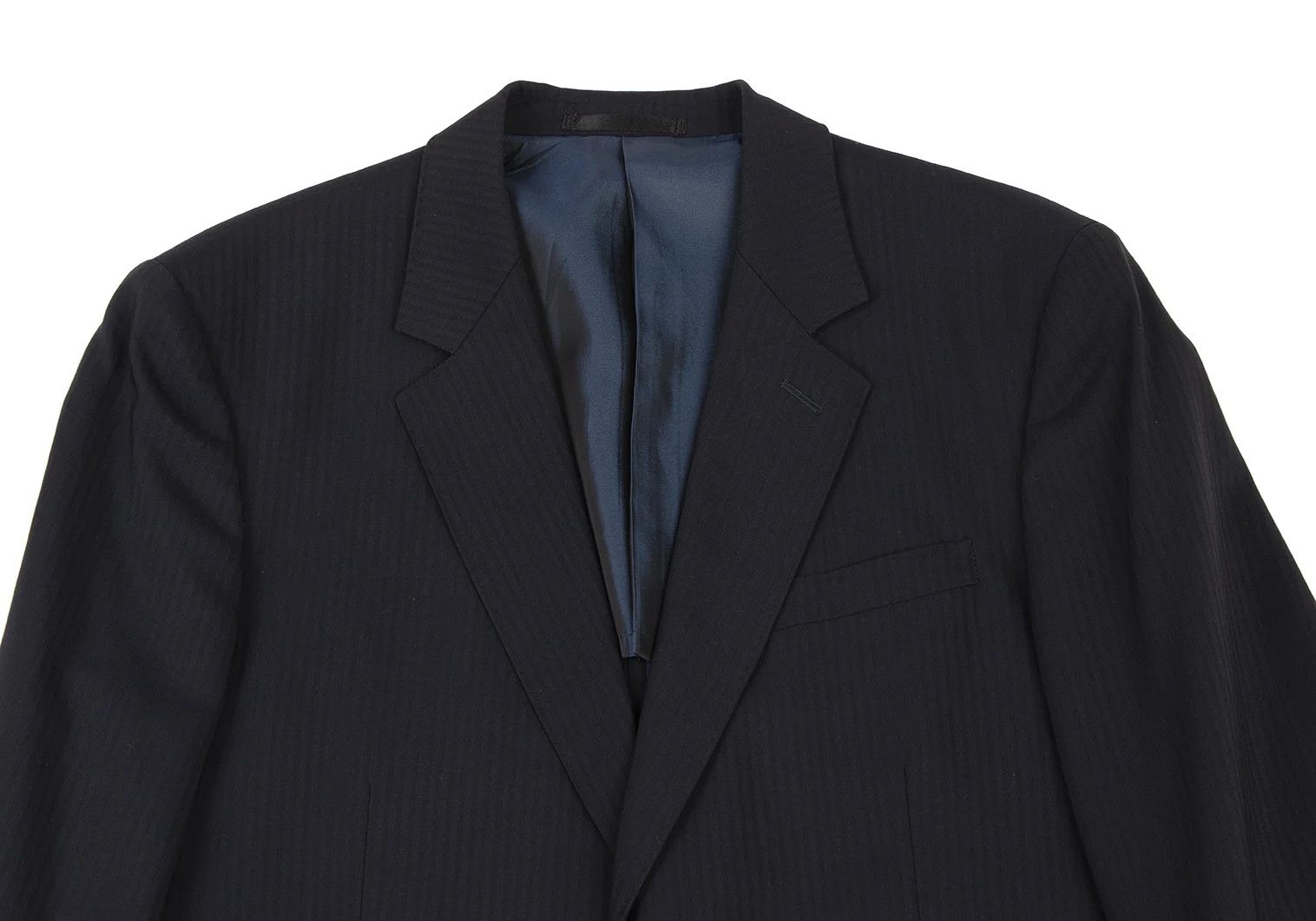 agnes b. Wool Stripe 2-Button Jacket in Navy, Size 50 Size US M / EU 48-50 / 2 - 2 Thumbnail