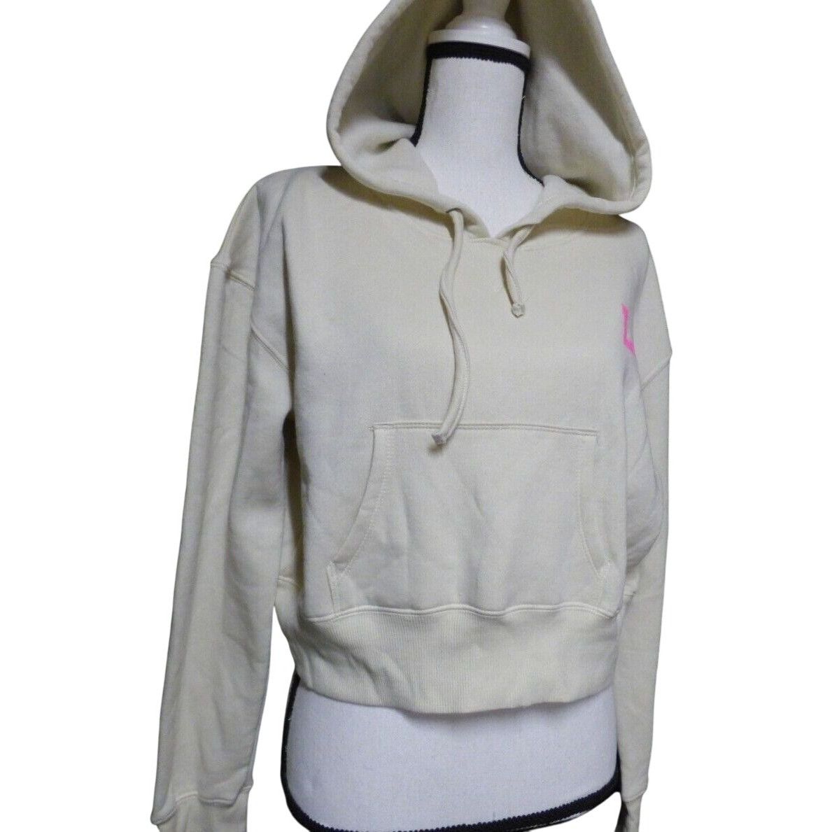 Other BP “LA” Junior's Cropped Hoodie, Cream , Size M Size M / US 6-8 / IT 42-44 - 3 Thumbnail