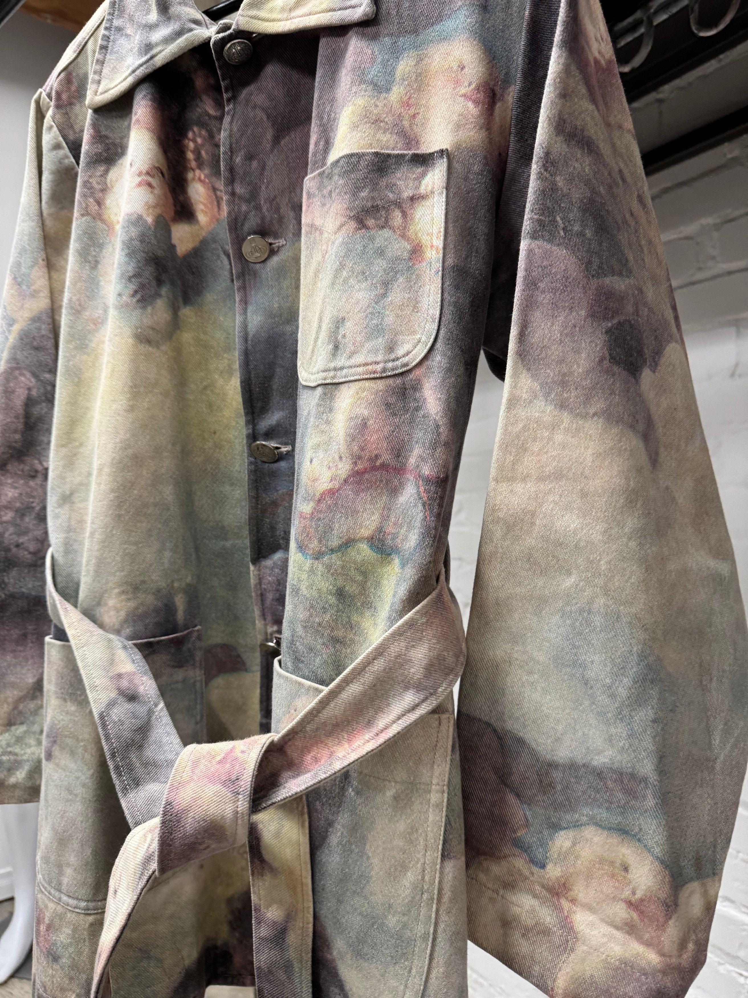 Vivienne Westwood AW1991 Vivienne Westwood ‘Swarm Of Cupids’ Belted Denim Chore Coat Size US L / EU 52-54 / 3 - 2 Thumbnail