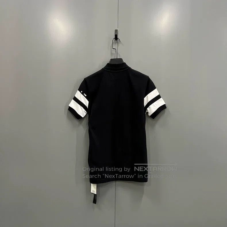 Givenchy Givenchy Black and White Patchwork Short Sleeve Polo Shirt Size US XS / EU 42 / 0 - 3 Thumbnail