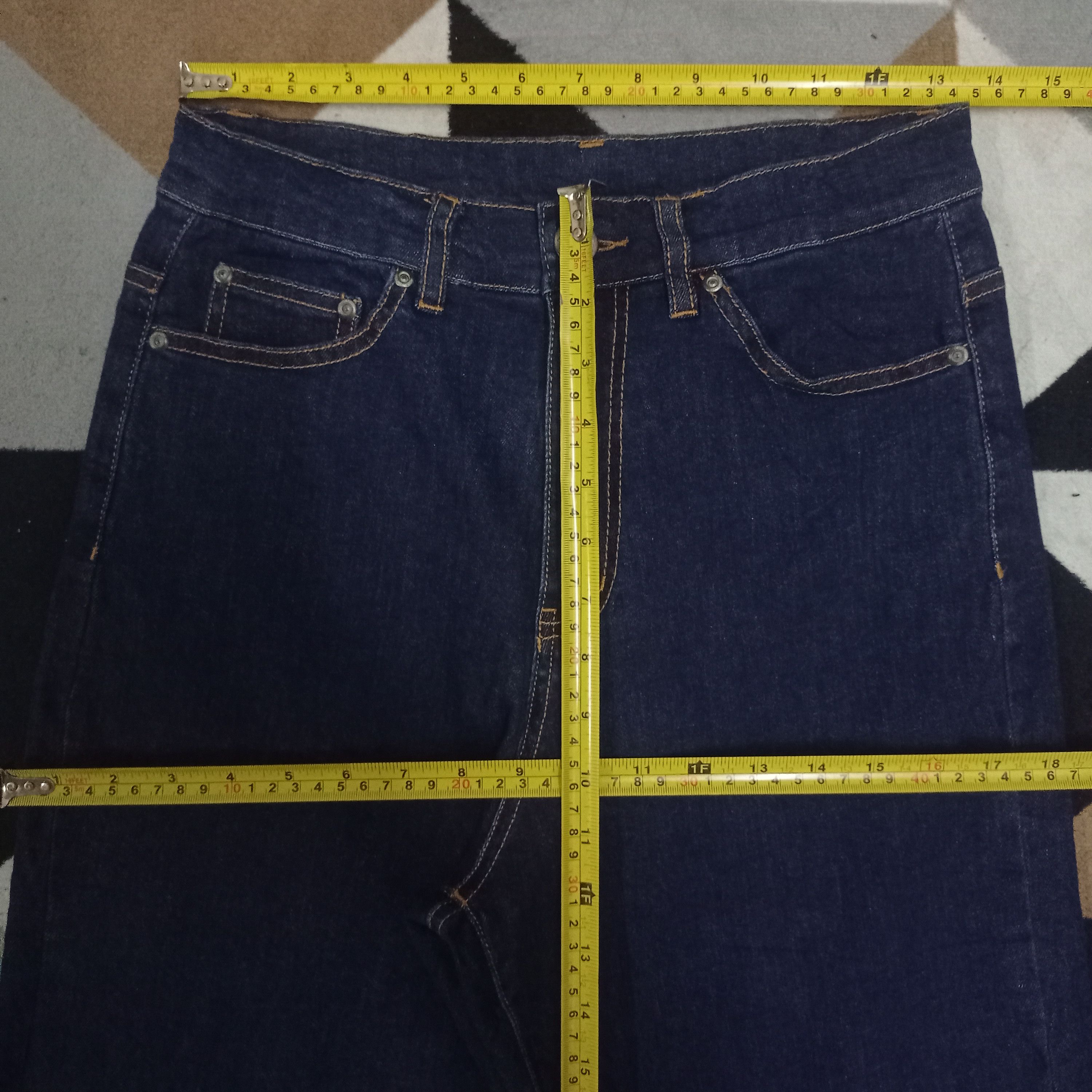 Japanese Brand Vintage Japanese Brand Frayed Style Baggy Denim Pants 27x28 Size US 27 - 8 Thumbnail