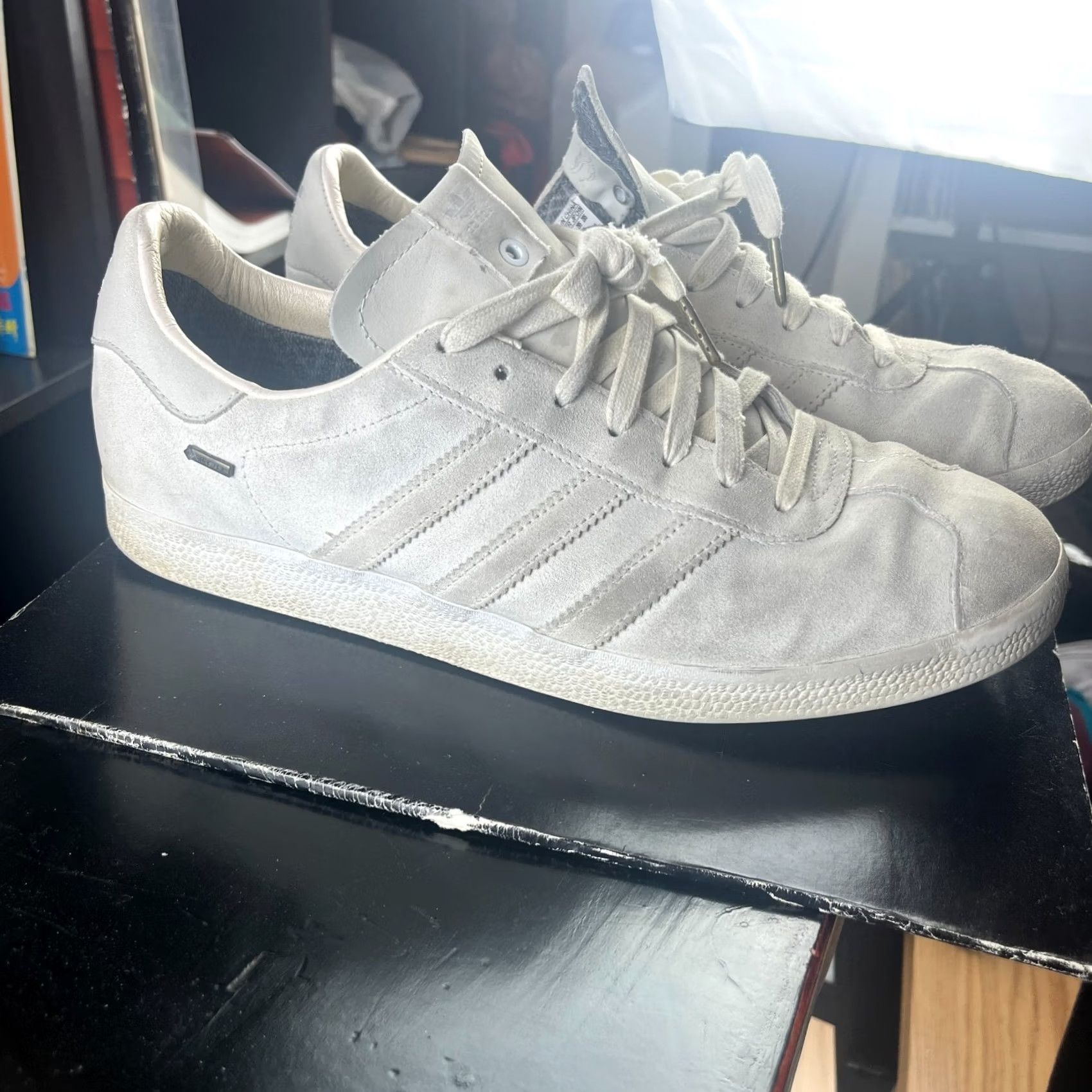 Adidas adidas Gazelle Goretex Chalk White 11.5 Cream Sneakers Shoes Mens Vintage No N/A Size US 12 / EU 45 - 3 Thumbnail