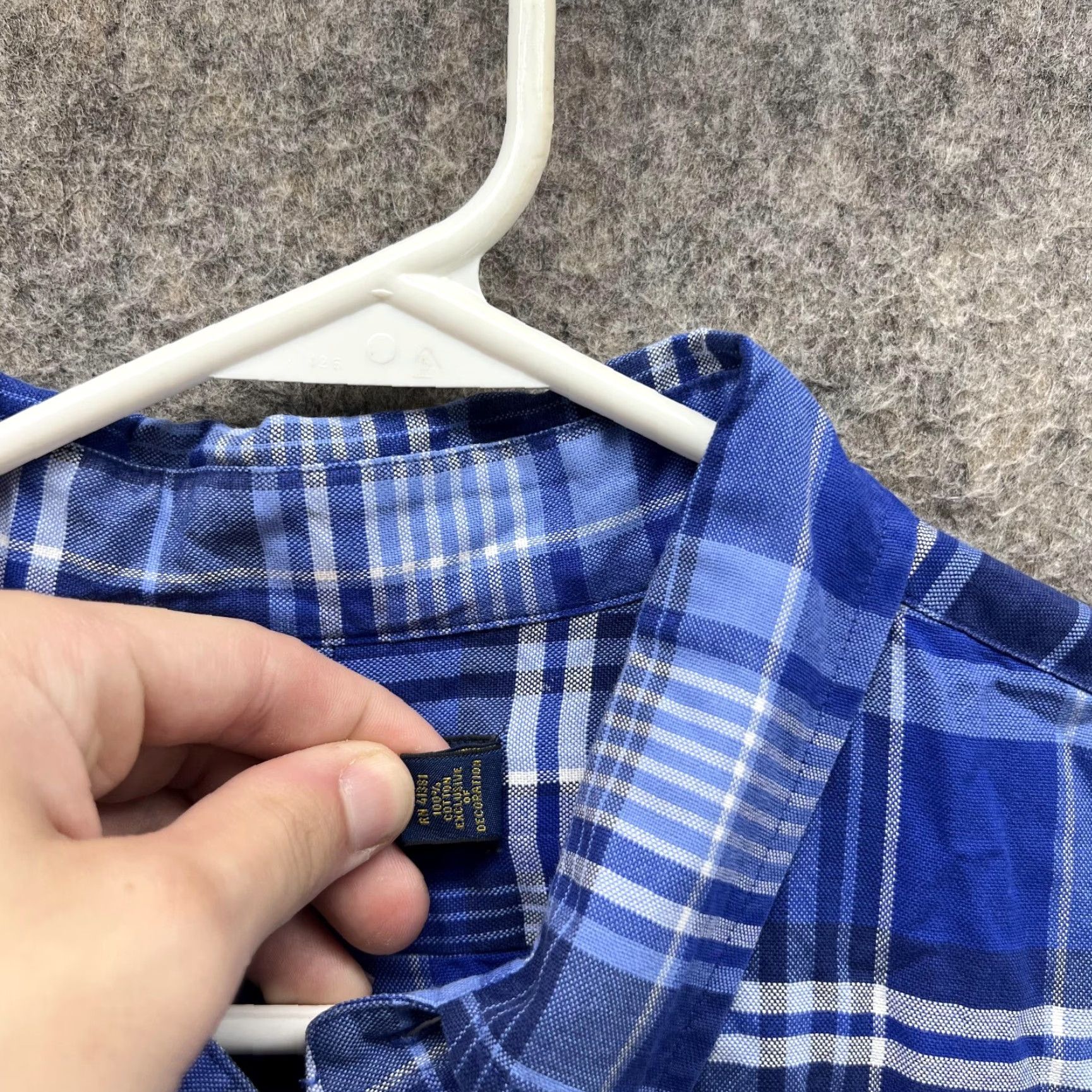 Ralph Lauren VINTAGE Ralph Lauren Shirt Men XL Blue Plaid Button-Down Preppy Pony vtg Size US XL / EU 56 / 4 - 6 Thumbnail