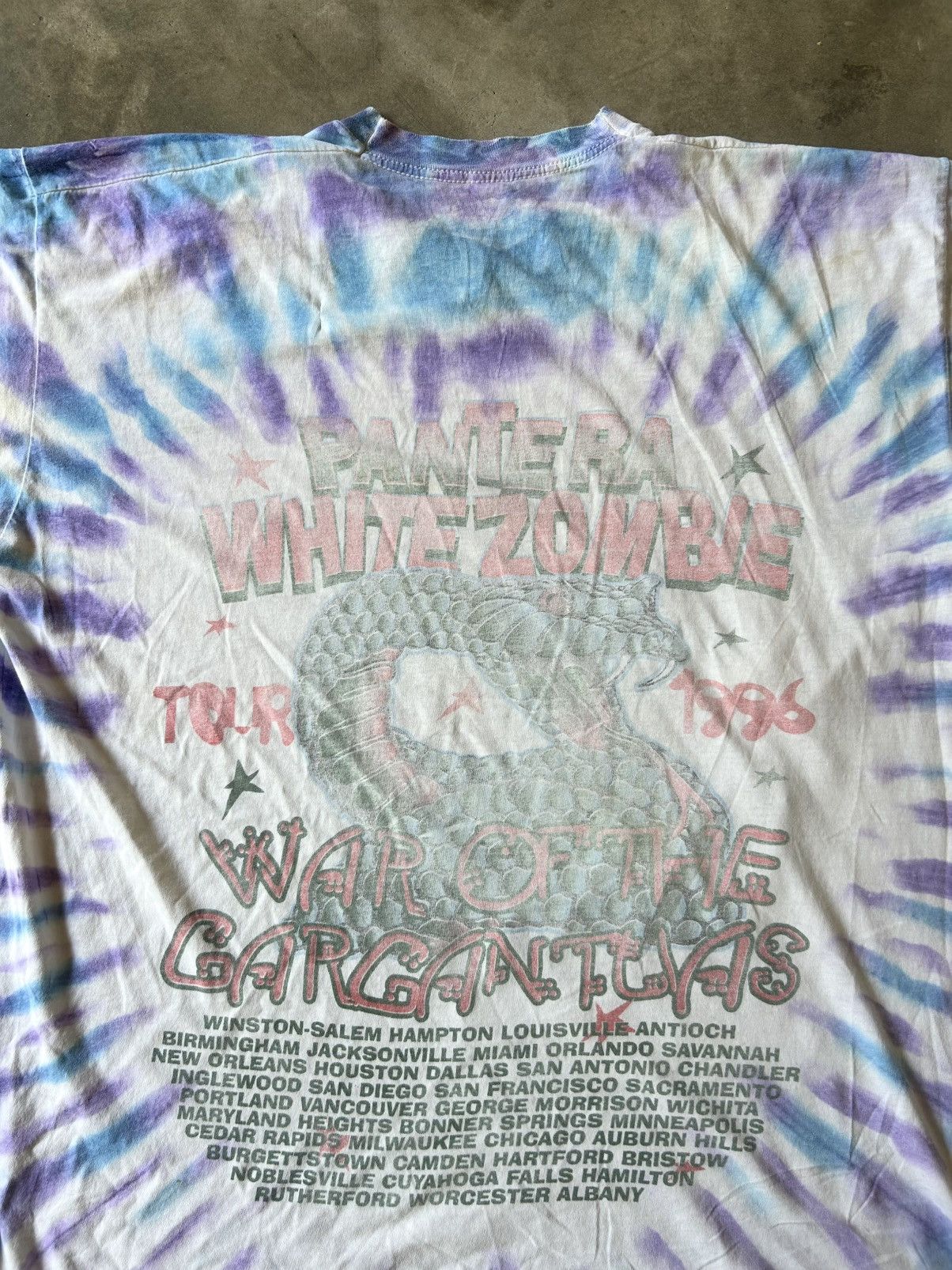 Band Tees × Vintage Vintage White Zombie Pantera War of the gargantuas 1996 Size US XL / EU 56 / 4 - 8 Thumbnail