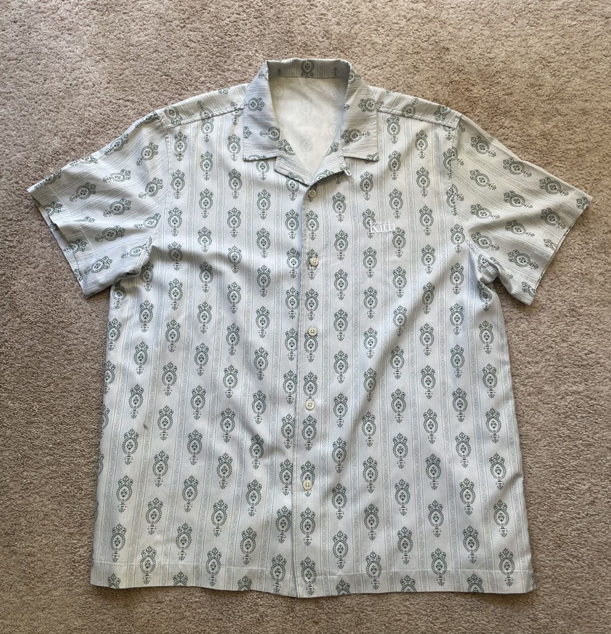 Kith Kith Printed Thompson Stiped Ornament Camp Collar Shirt Size US S / EU 44-46 / 1 - 2 Thumbnail