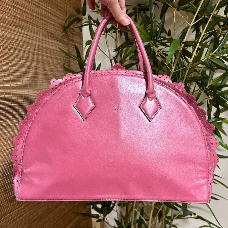 Vivienne Westwood Vivienne Westwood Baba pink lace fan handbag Size ONE SIZE - 2 Thumbnail