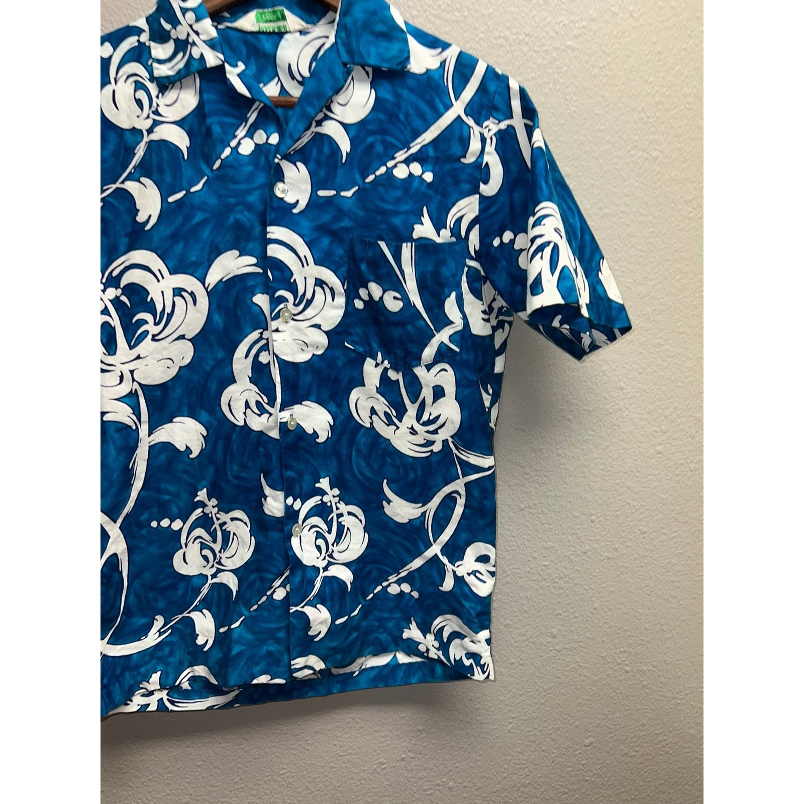 Vintage Vintage 70s 80s Malihini Hawaii HI Button Down Blue Shirt M Size US M / EU 48-50 / 2 - 5 Thumbnail