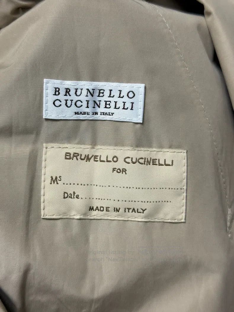 Brunello Cucinelli Brunello Cucinelli Khaki Trench Coat Jacket Size S / US 4 / IT 40 - 2 Thumbnail