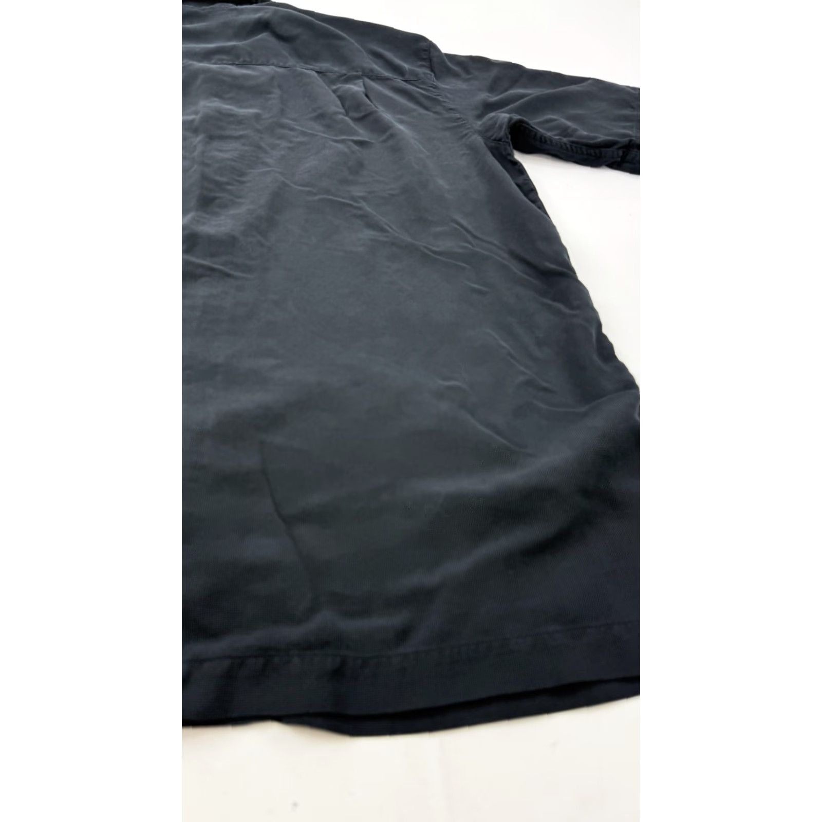 Vintage VINTAGE Brandini Shirt Mens Large Black Pure Silk Short Sleeve Button Front Casual Top Size US L / EU 52-54 / 3 - 7 Thumbnail
