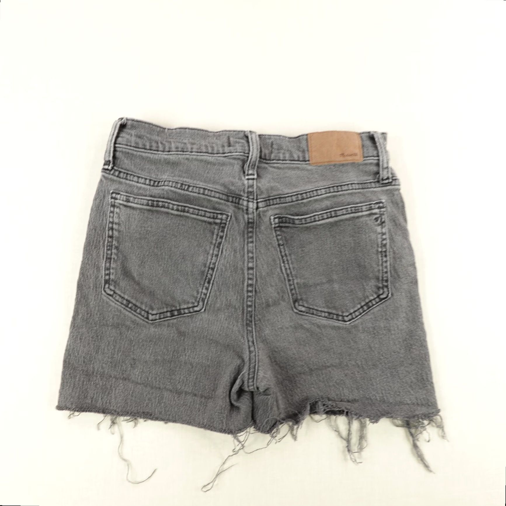 Madewell VINTAGE Madewell Shorts Womens 25 Gray Denim Jorts Cut-Off High Rise 3 in Inseam Casual Womens Size 26" / US 2 / IT 38 - 3 Thumbnail