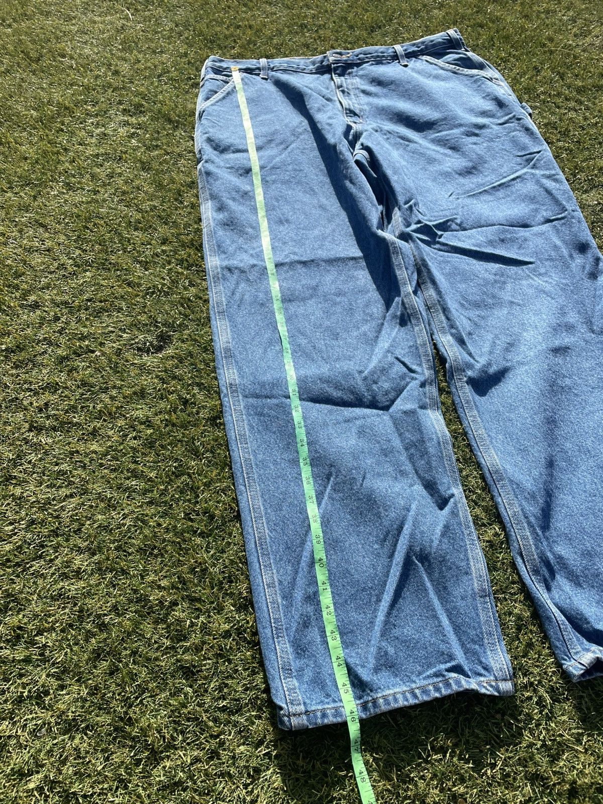Carhartt Vintage Carhartt Carpenter Denim Jeans Mens 42x34 Blue Size US 42 / EU 58 - 3 Thumbnail