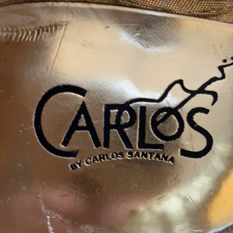 Other Carlos by Carlos Santana Gold Leopard Print Heels Sz 7 Metal Size US 7 / IT 37 - 2 Thumbnail