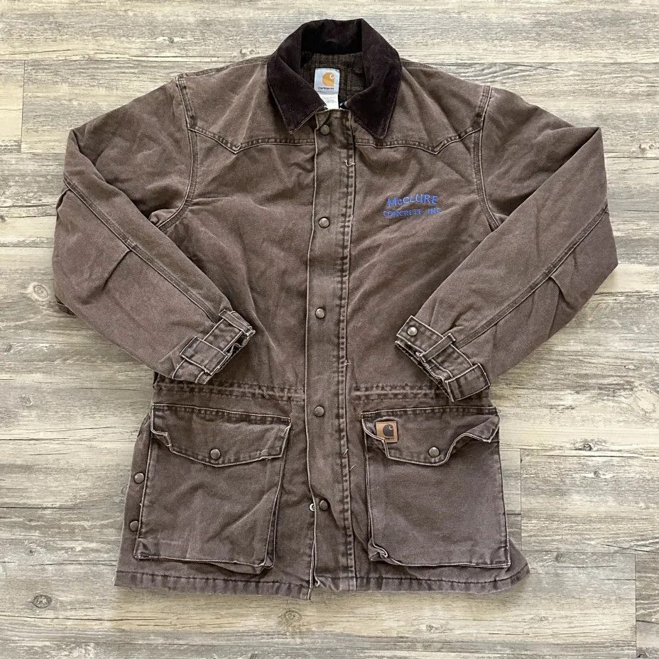 Carhartt Vintage Carhartt C52 CHT Chore Barn Blanket Lined Coat Size US S / EU 44-46 / 1 - 1 Thumbnail