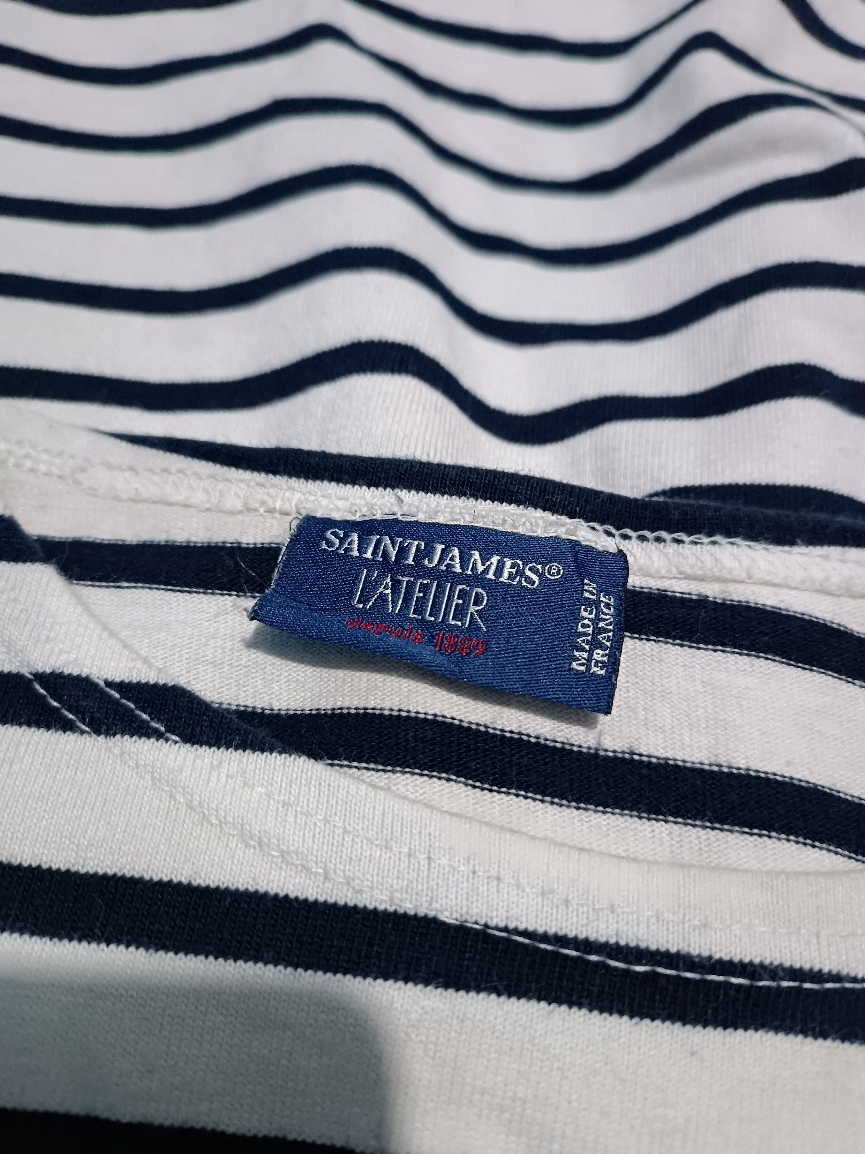 Saint James Saint James L'atelier Long Sleeve Striped Sailor T-shirt Size US M / EU 48-50 / 2 - 7 Thumbnail