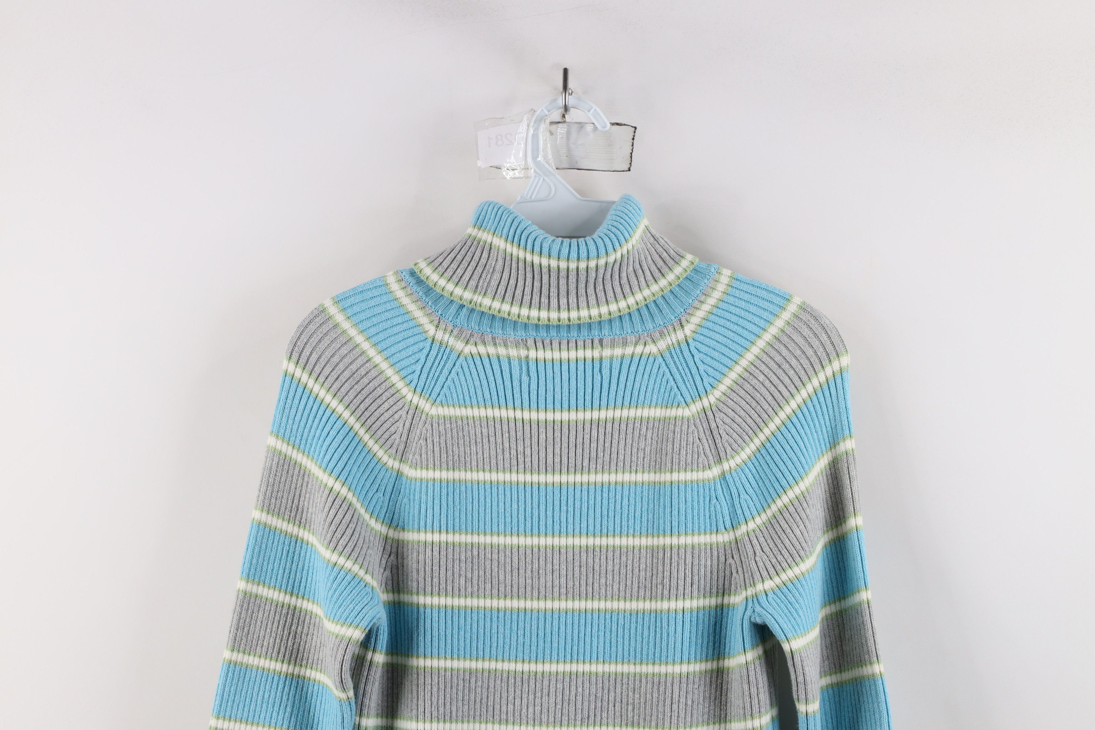 Eddie Bauer × Vintage Vintage Eddie Bauer Ribbed Knit Stretch Turtleneck Sweater Size M / US 6-8 / IT 42-44 - 8 Thumbnail