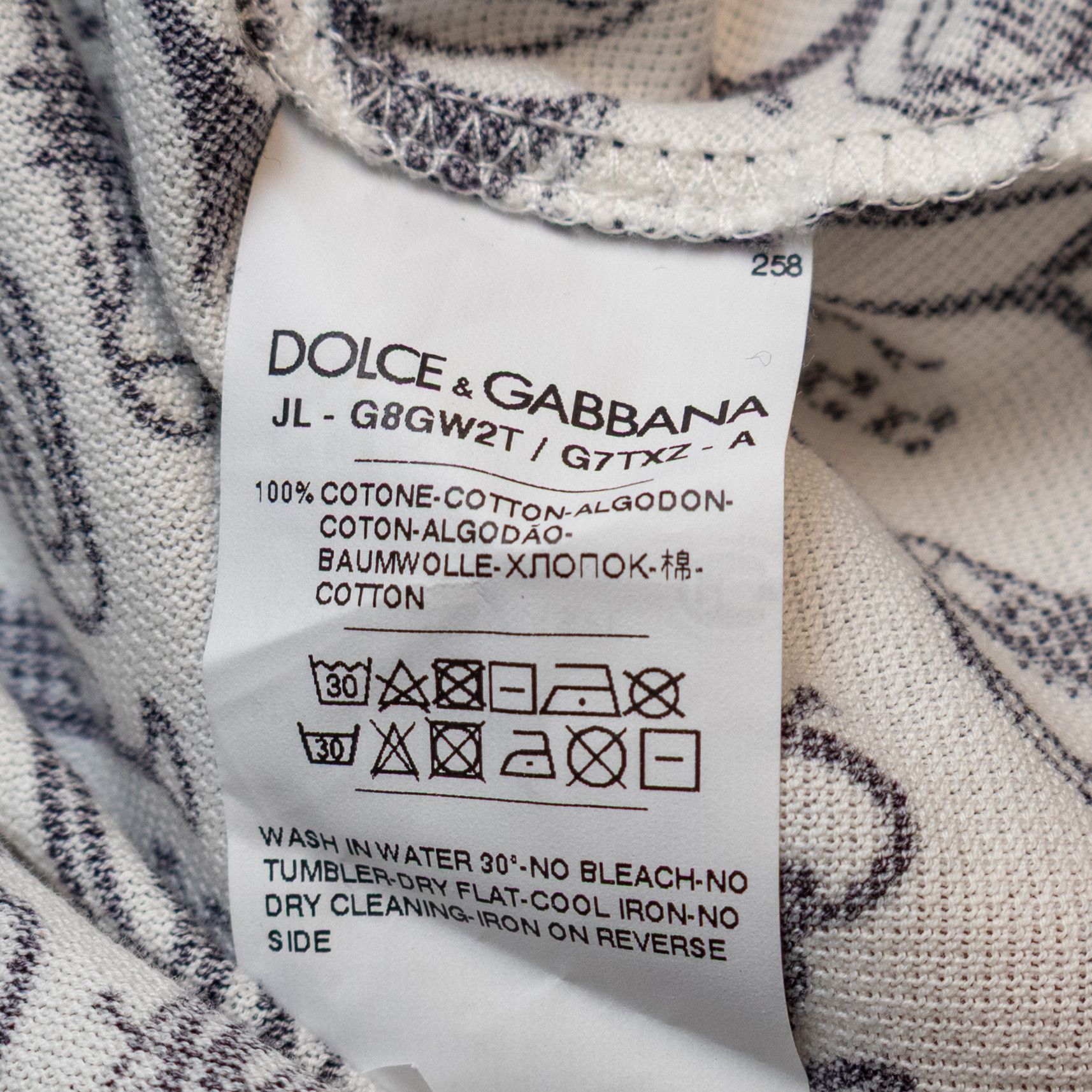 Dolce & Gabbana Dolce & Gabbana Music Print Polo Shirt - Size IT 46 (US S ) Size US S / EU 44-46 / 1 - 5 Thumbnail