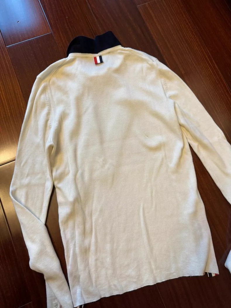 Thom Browne Thom browne White knitted long sleeves 2504-Nextarrow Size US XS / EU 42 / 0 - 5 Thumbnail