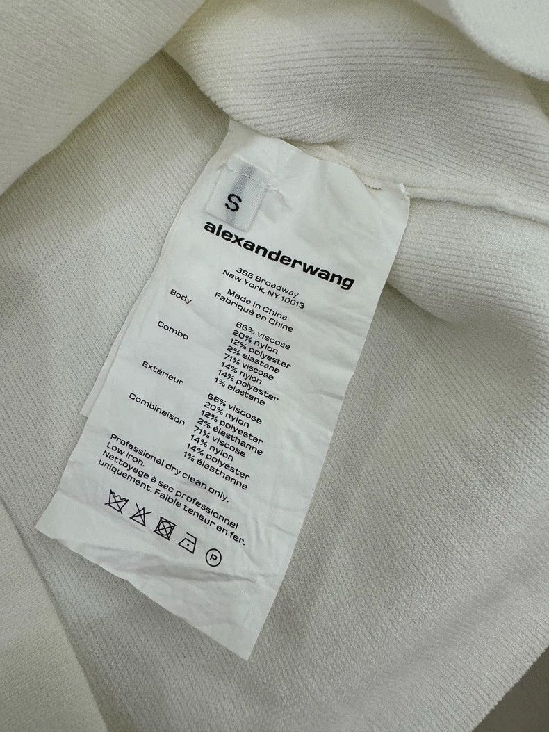 Alexander Wang Alexander Wang White Knit Tank Top- Size S / US 4 / IT 40 - 4 Thumbnail