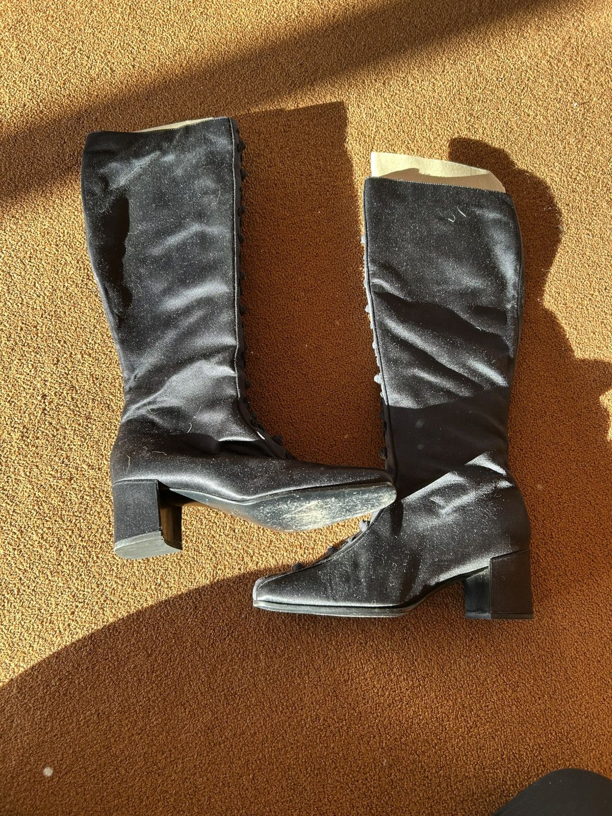 Prada PRADA SATIN VINTAGE BOOTS Size US 7.5 / IT 37.5 - 1 Thumbnail