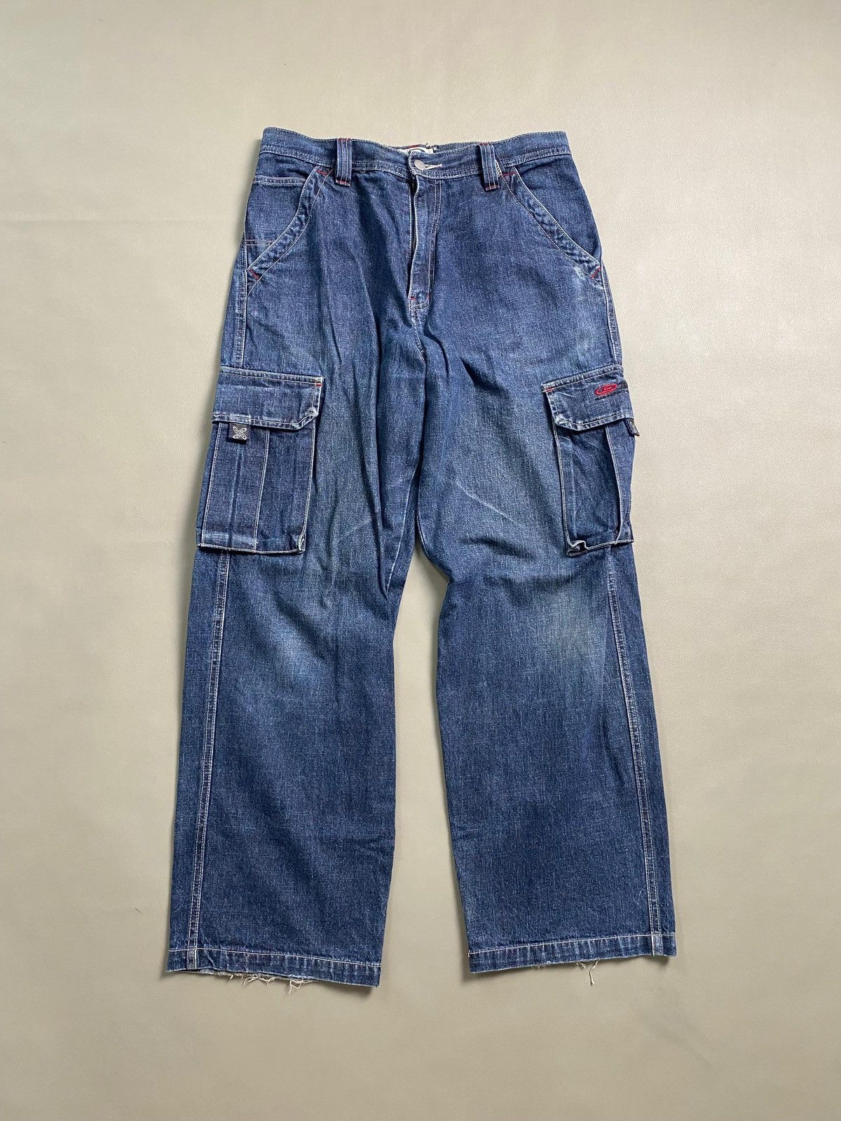 JNCO × Soulland Baggy Jeans Piko Cargo Denim Y2k Size US 30 / EU 46 - 2 Thumbnail