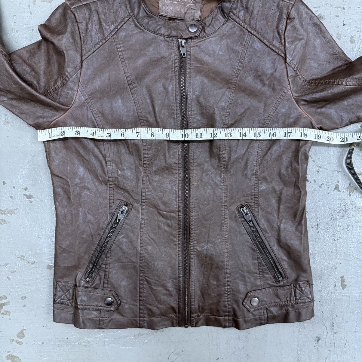 14th Addiction 14th Addiction Style Leather Biker Jacket Patina Size US S / EU 44-46 / 1 - 2 Thumbnail