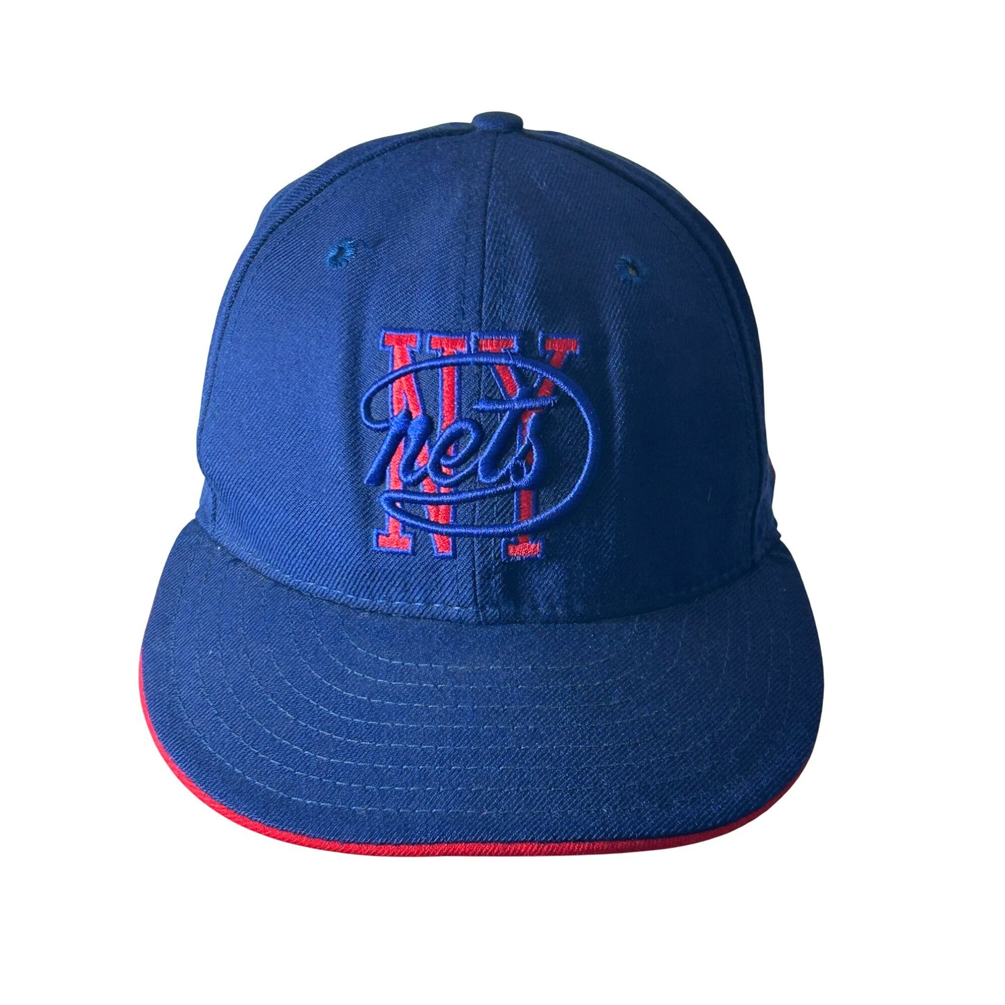 New Era NY Nets Hardwood Classics New Era Cap Blue Red 6 7/8 Logo Te Size ONE SIZE - 1 Thumbnail