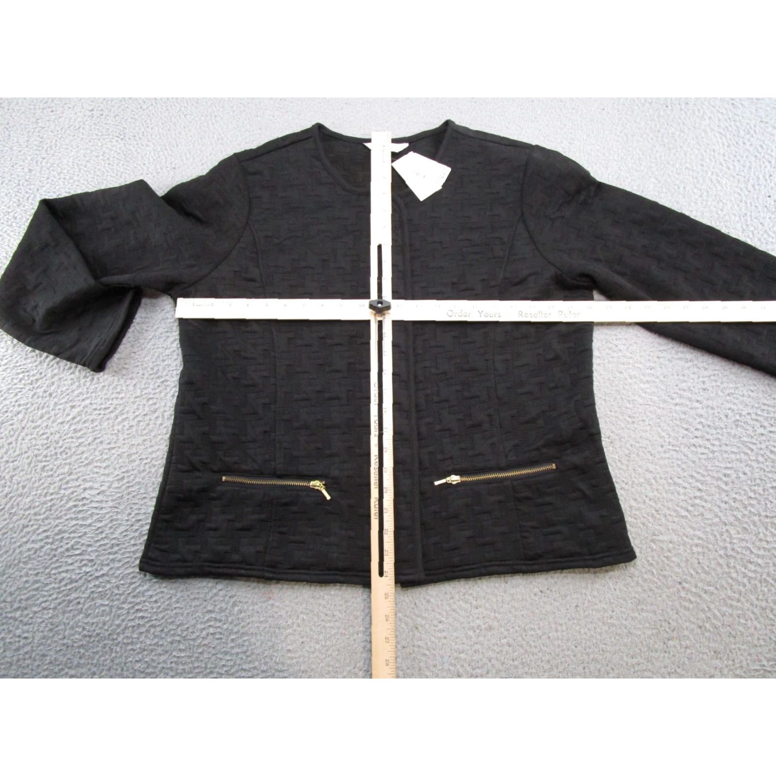 Vintage Christopher & Banks Jacket Women's Black Zip Up XL Pockets Read Spring Fall Winter Basic Jacket Womens LUX Size XL / US 12-14 / IT 48-50 - 5 Thumbnail