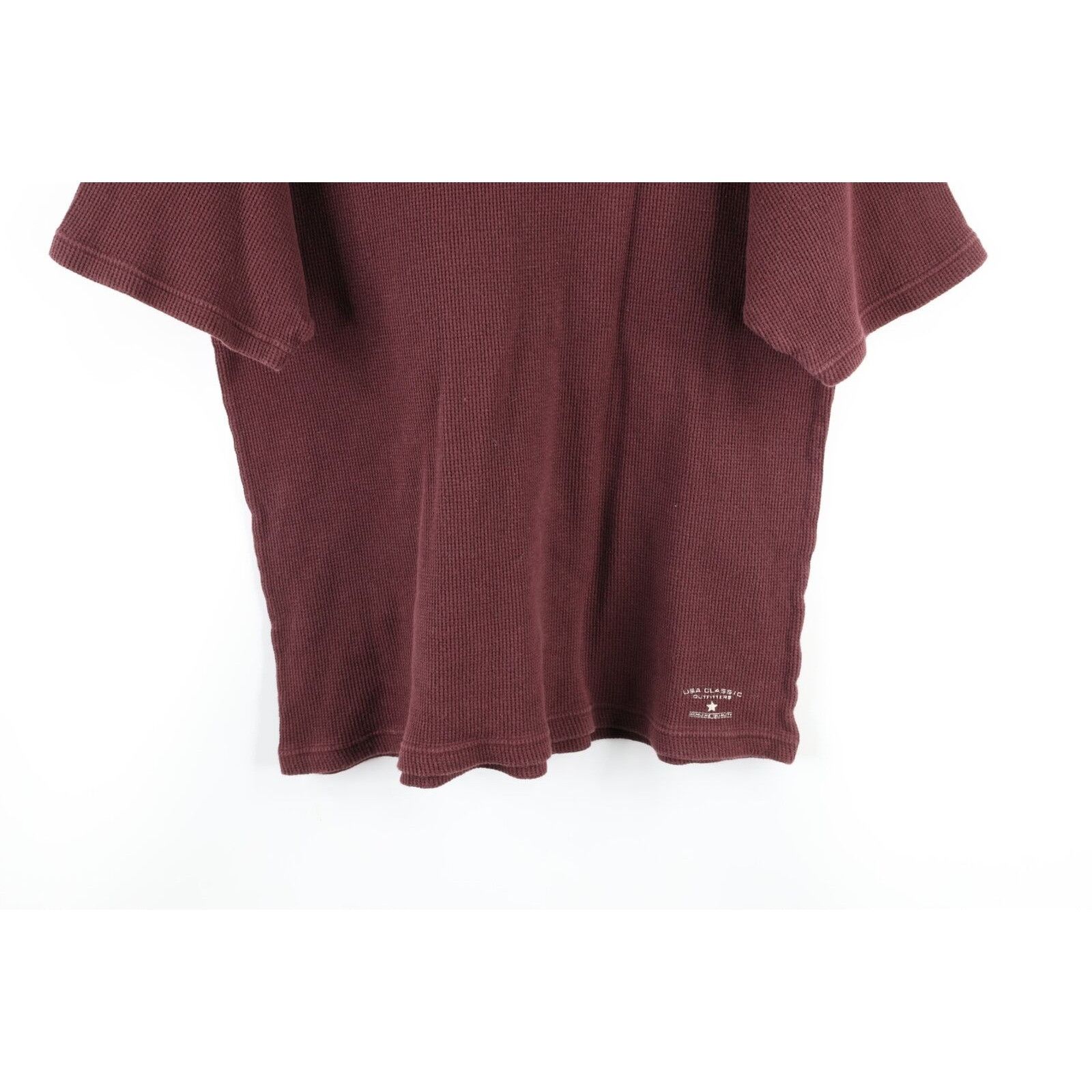 Vintage Vintage 90s Streetwear Faded Thermal Waffle Knit T-Shirt Size US XL / EU 56 / 4 - 3 Thumbnail