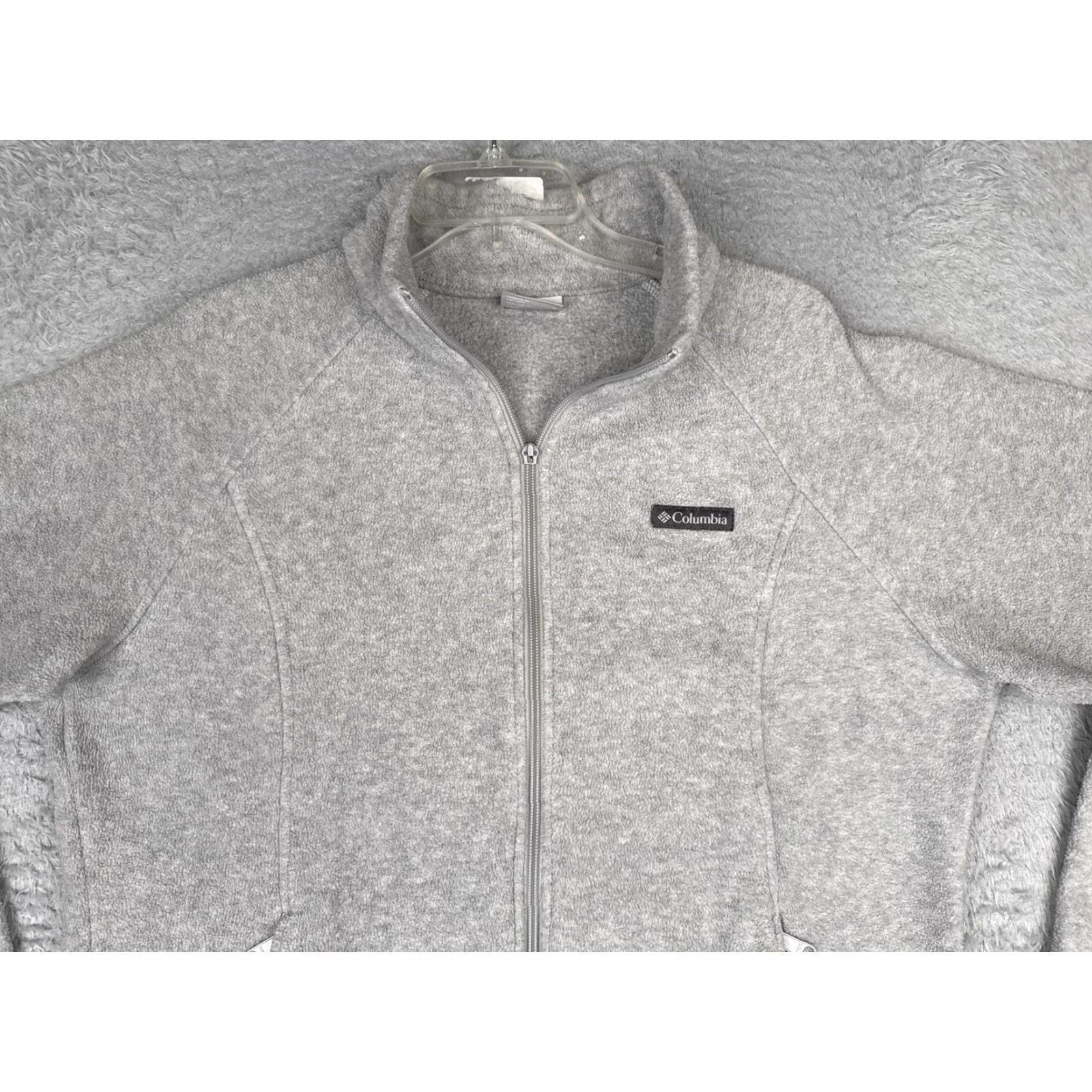 Vintage Columbia Jacket Women XL Gray Fleece Full Zip Collared Pockets Outdoor Warm Size XL / US 12-14 / IT 48-50 - 5 Thumbnail