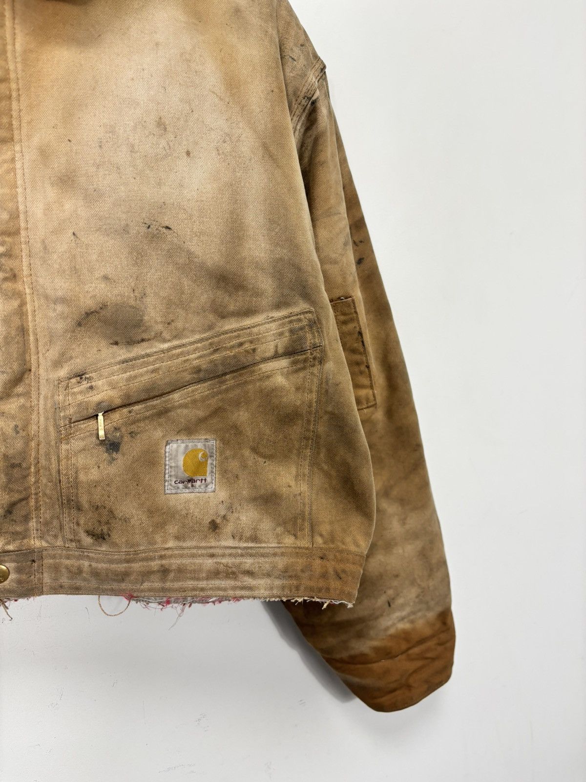 Carhartt Vintage Carhartt Hype Faded Distressed Boxy Cropped Jacket Size US L / EU 52-54 / 3 - 4 Thumbnail