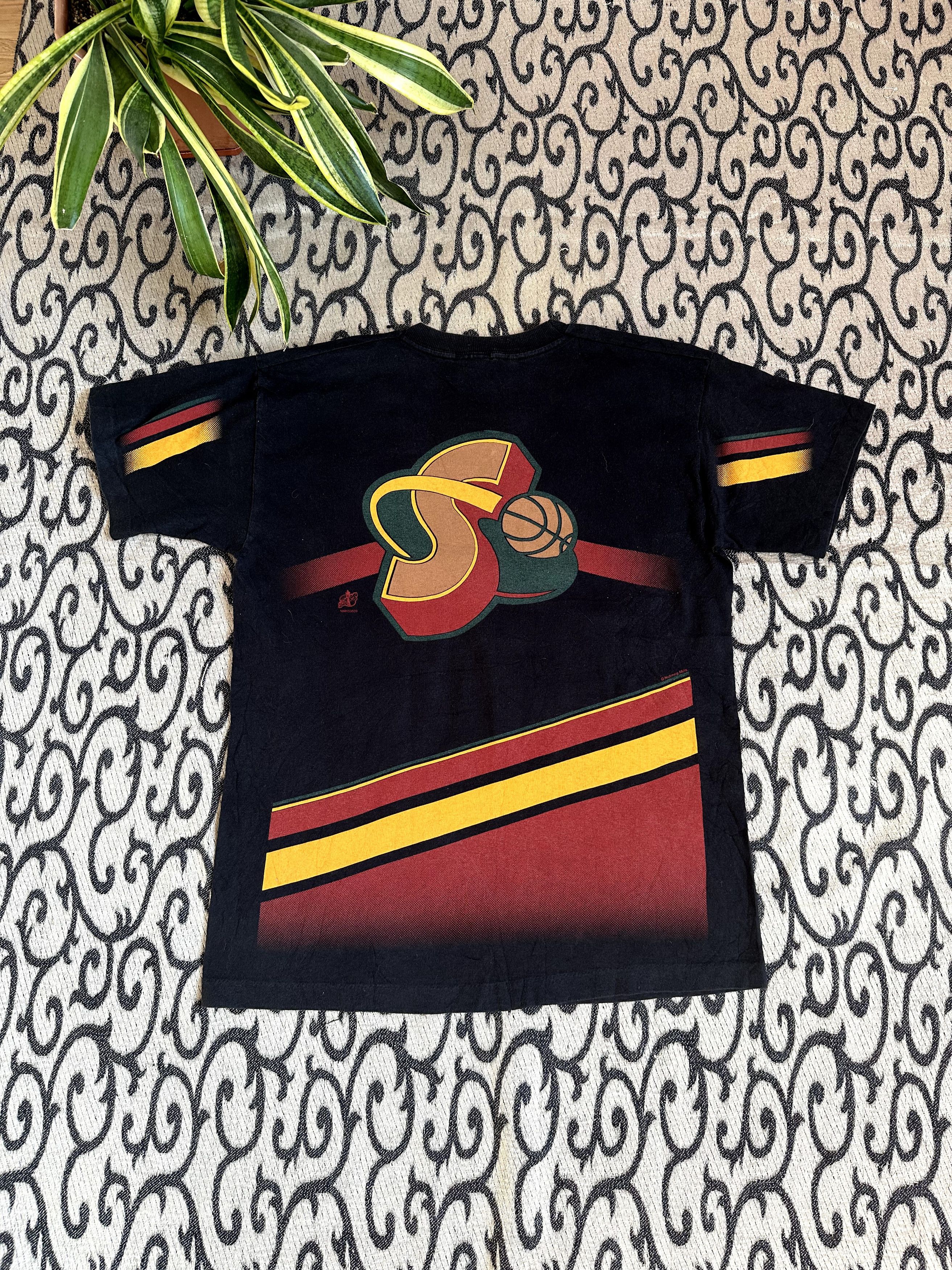 NBA × Nutmeg Vintage 90s Sonic Seattle NBA Nutmeg Made In UK Streetwear Size US L / EU 52-54 / 3 - 11 Thumbnail