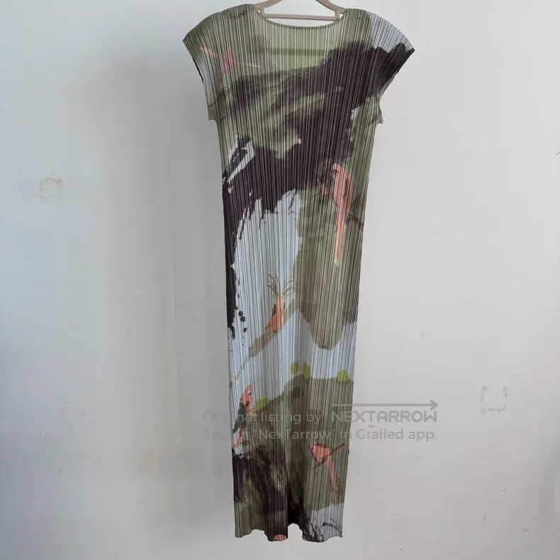 Issey Miyake Issey Miyake Green Dress Size M / US 6-8 / IT 42-44 - 3 Thumbnail