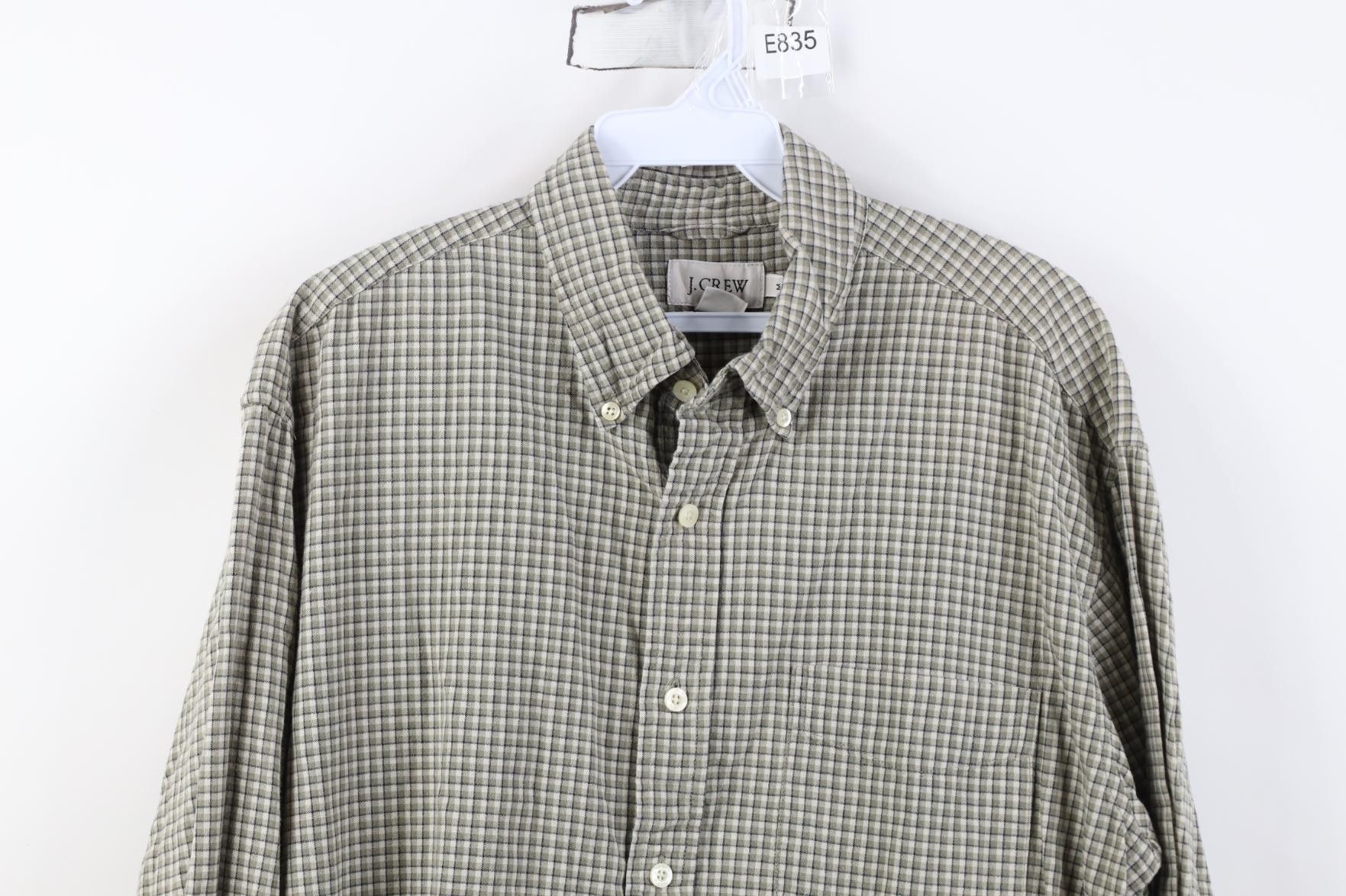 J.Crew Vintage 90s J Crew Flannel Collared Button Down Shirt Plaid Size US M / EU 48-50 / 2 - 2 Thumbnail