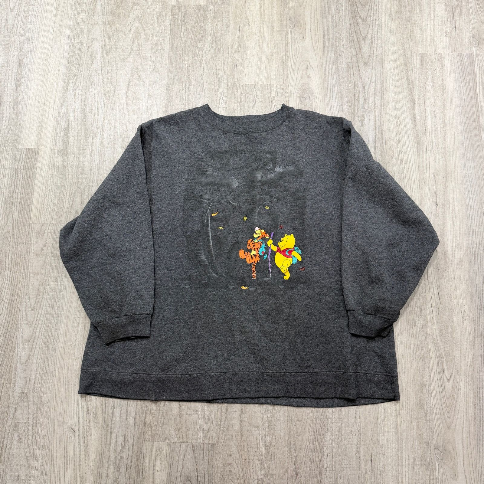 Vintage Vintage Disney Winnie The Pooh Sweatshirt Women's 2XL Gray Size XXL / US 16-18 / IT 52-54 - 1 Thumbnail