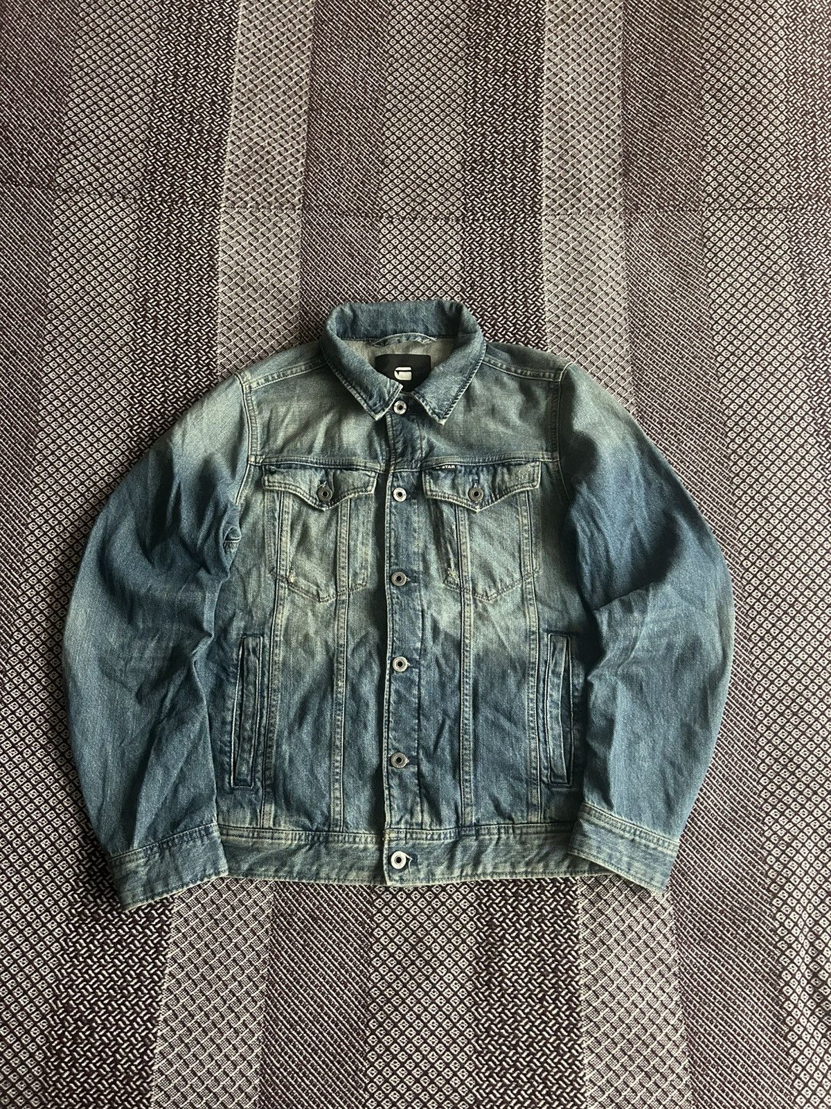 G-Star G-star Raw 3301 Denim Deconstructed Slim Faded Jacket Size S Size US S / EU 44-46 / 1 - 1 Thumbnail