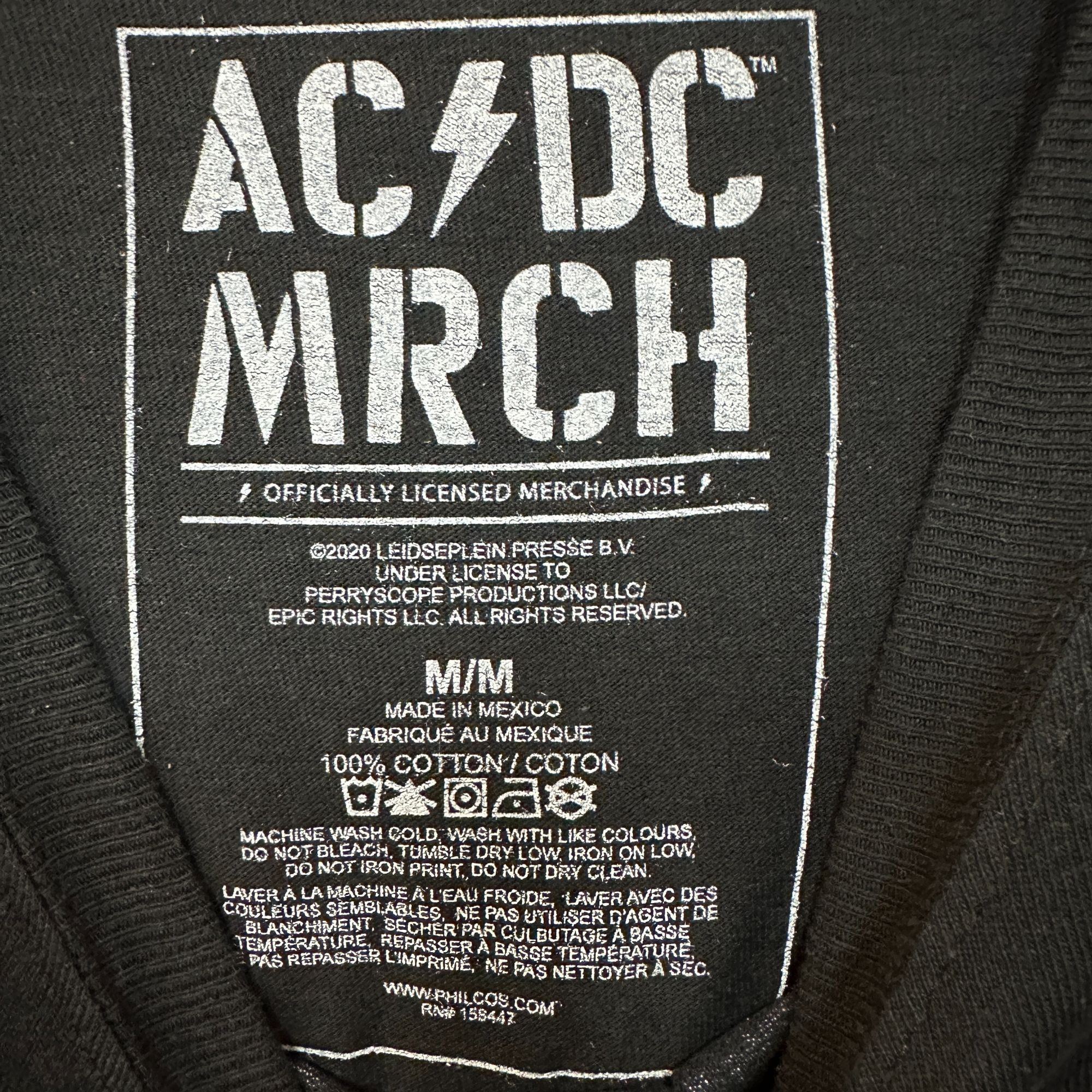 AC/DC AC/DC Retro Rock Tshirt size Medium Size US M / EU 48-50 / 2 - 4 Thumbnail