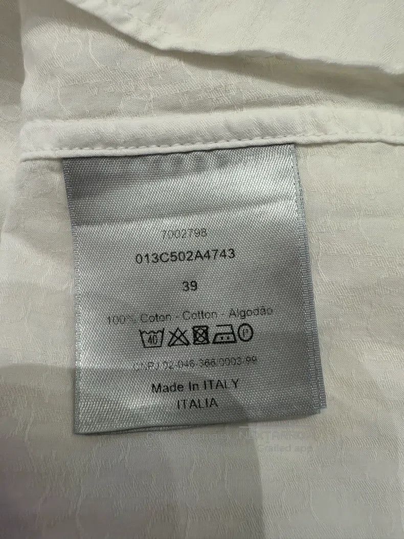 Dior Dior Size39 White full-print old flower dark pattern shirt Size US XXS / EU 40 - 5 Thumbnail