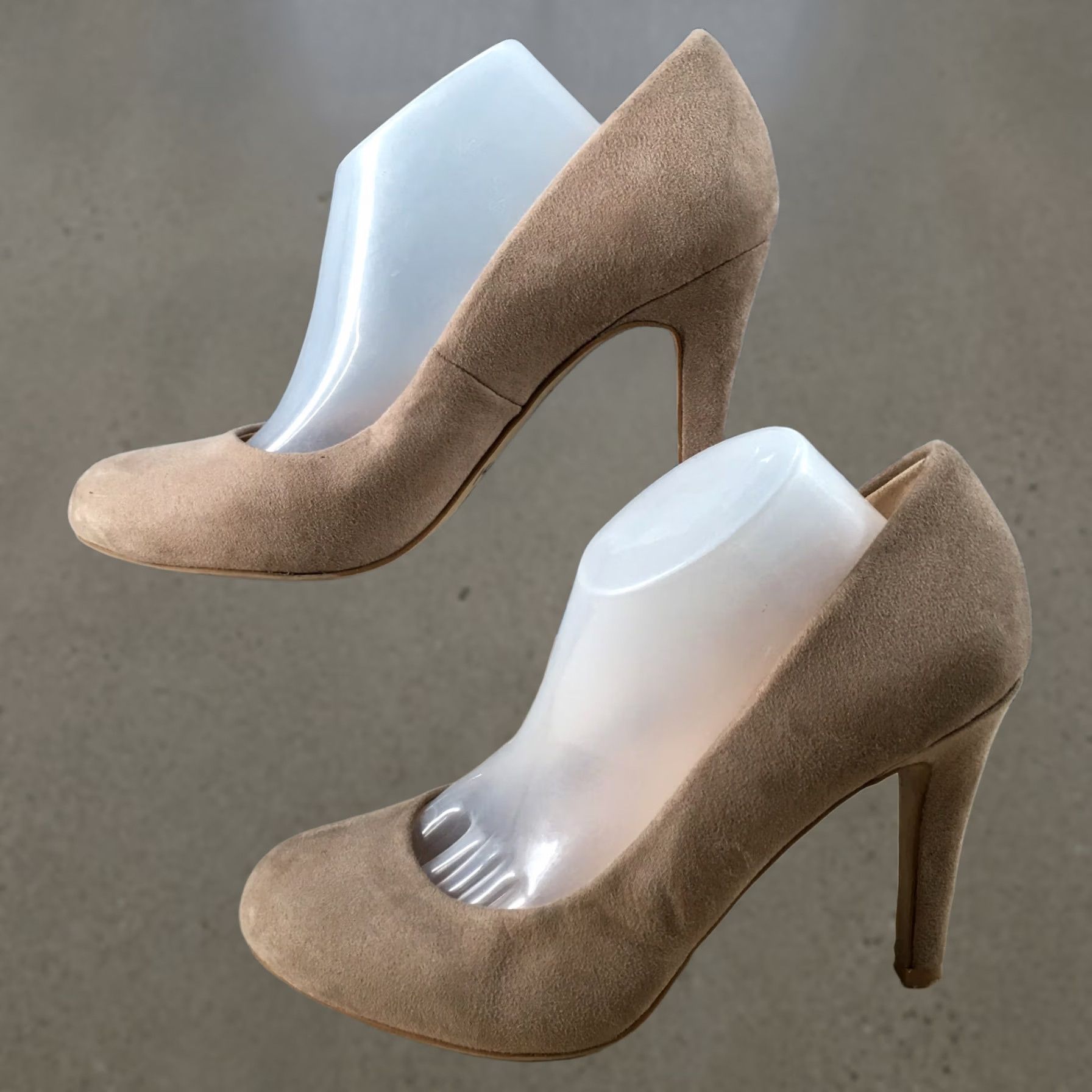 Vintage Kelly & Katie High Heels Womens 8 Larrissa Beige Fabric Slip On Pump Shoe Size US 8 / IT 38 - 1 Thumbnail