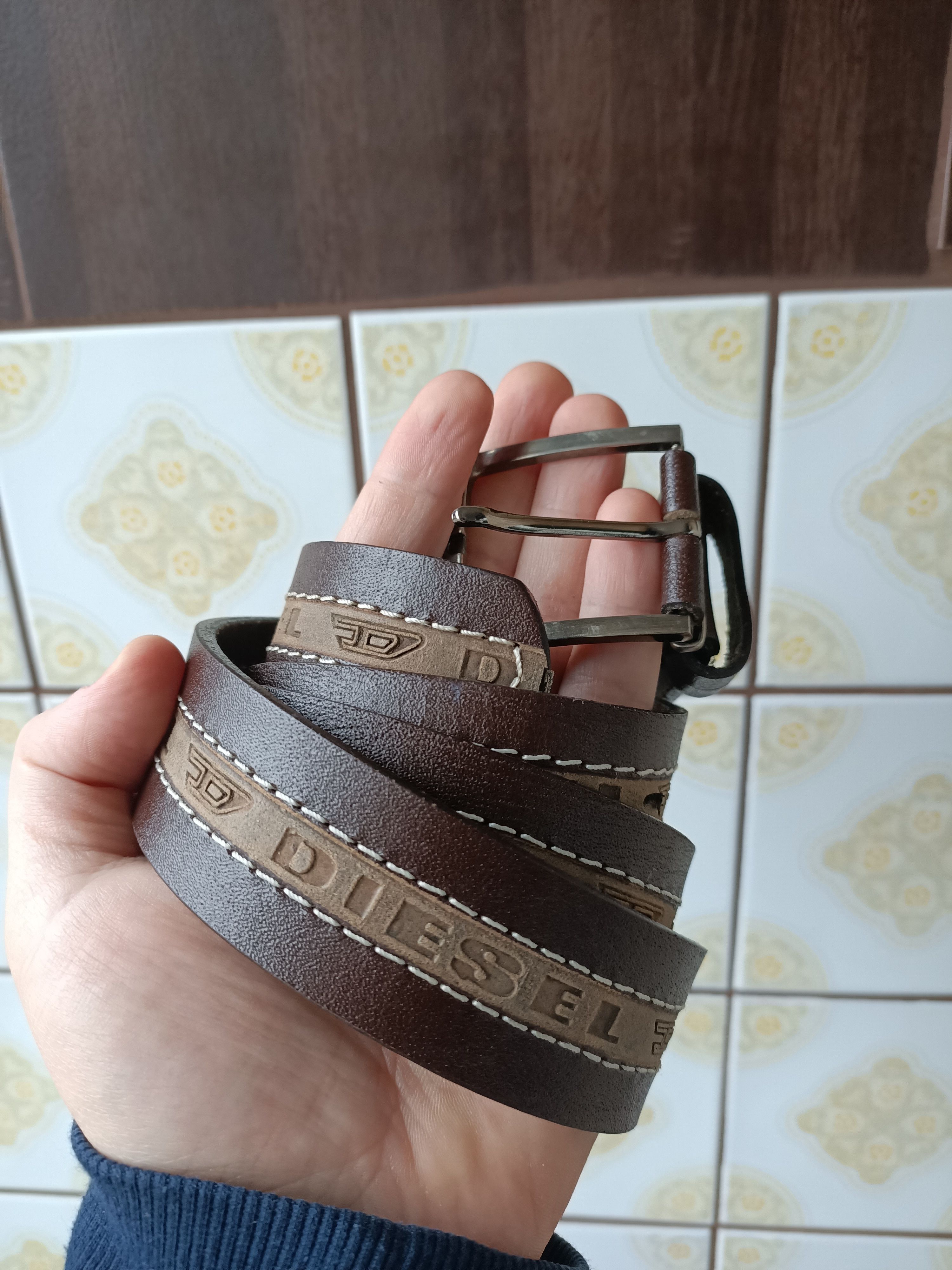 Diesel Vintage Diesel monogrammed leather belt Size ONE SIZE - 1 Thumbnail