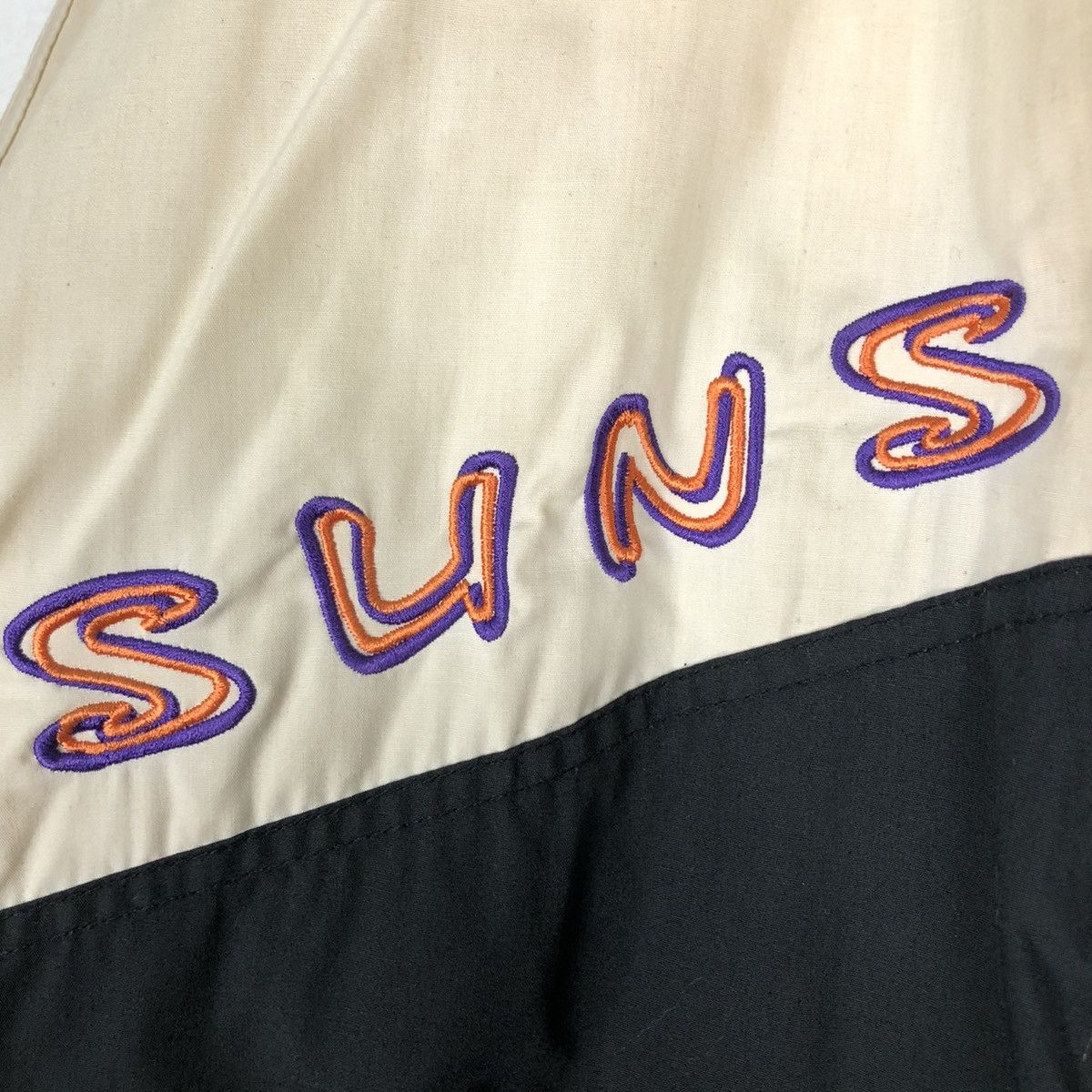 NBA 🔥VINTAGE PHOENIX SUNS STARTER BOMBER JACKET BIG LOGO Size US L / EU 52-54 / 3 - 22 Thumbnail