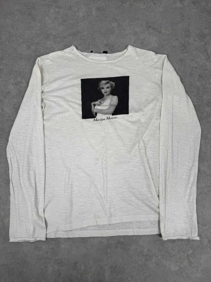 2000s Dolce & Gabbana Marylin Monroe White Longsleeves