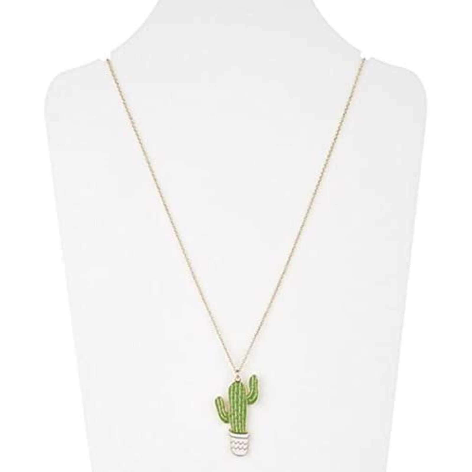 & Other Stories Cactus Necklace - Jewelry Cacti Charm Pendant Jewelry Size ONE SIZE - 2 Thumbnail