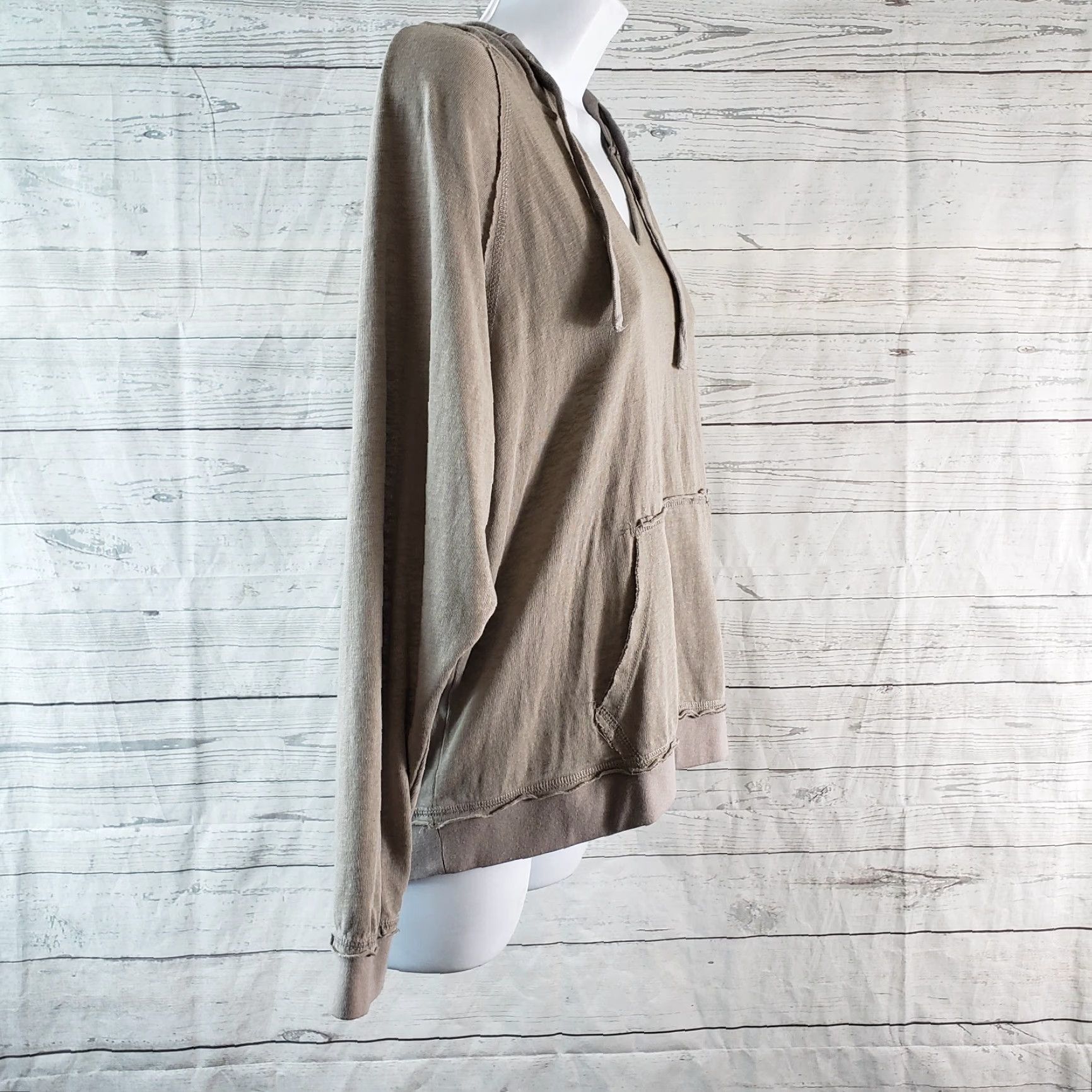 Vintage Zyia Hoodie Women Large Gray Cotton Blend Kangaroo Pocket Pullover Activewear Regular Size L Size L / US 10 / IT 46 - 3 Thumbnail