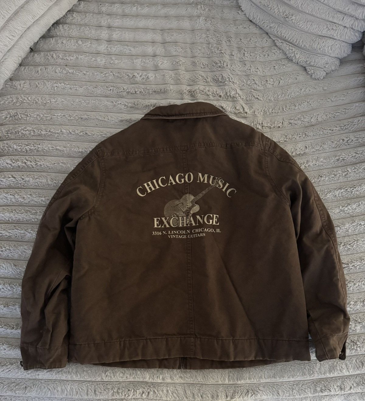 Vintage vintage chicago music vtg guitar thrashed flight jacket coat Size US L / EU 52-54 / 3 - 2 Thumbnail