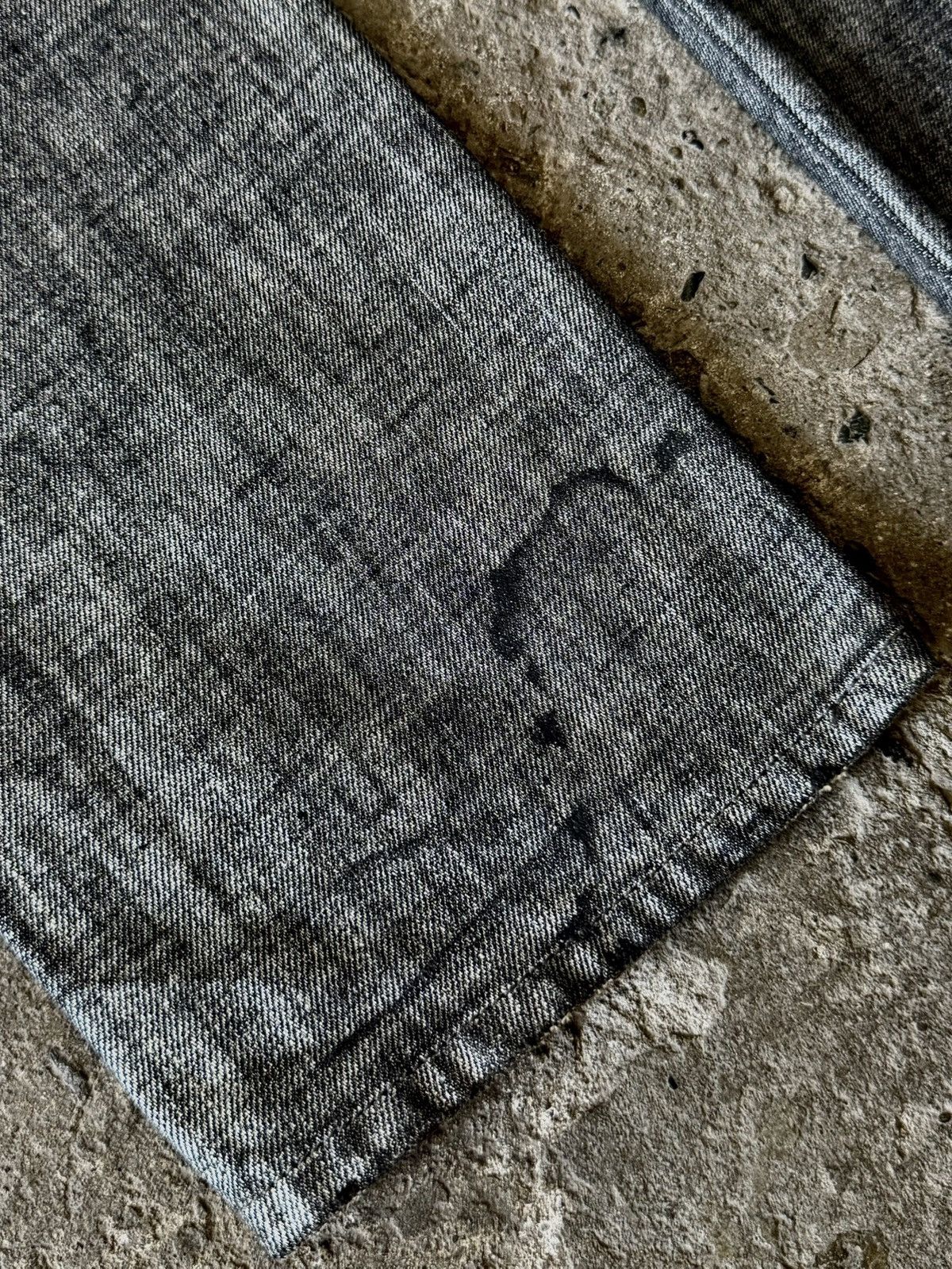 Dior Dior - Hedi Slimane - AW06 - Radioactive Silver Denim Jeans Size US 30 / EU 46 - 13 Thumbnail
