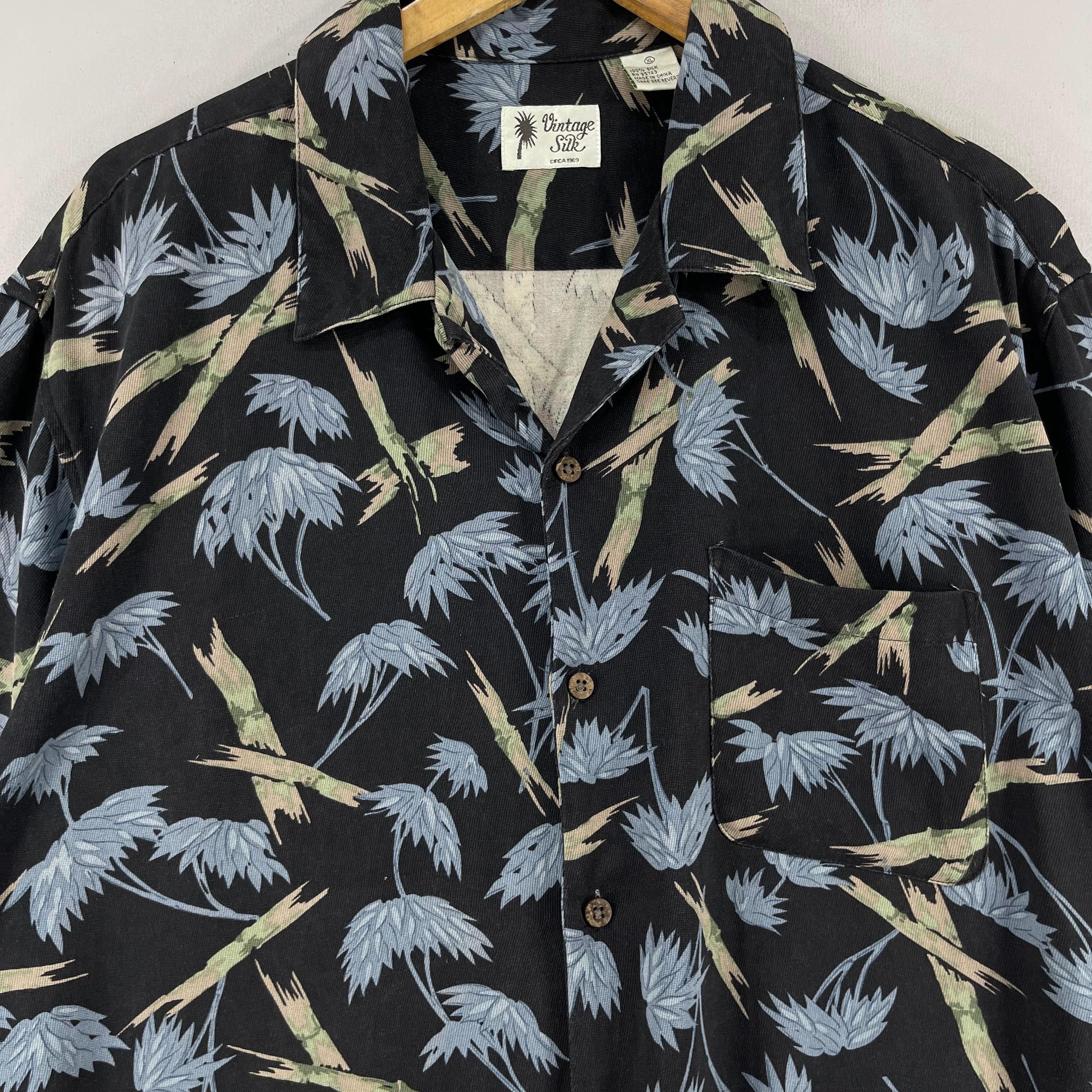 Japanese Brand × Vintage Vintage Hawaiian Japanese Bamboo Leaves Motive Button Up Size US XL / EU 56 / 4 - 2 Thumbnail