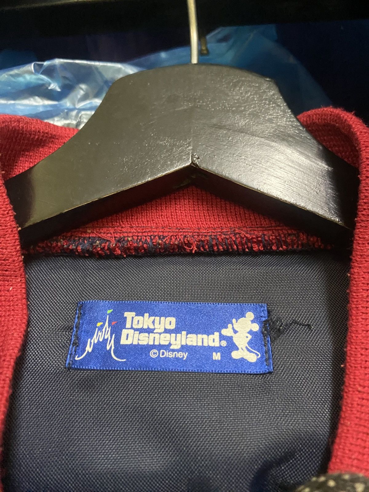 Disney × Mickey Mouse Vintage Tokyo Disneyland Mickey Mouse Bomber Jacket Navy Red Size US M / EU 48-50 / 2 - 7 Thumbnail
