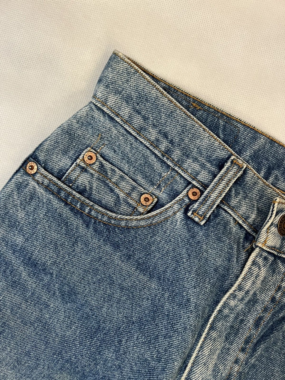 Levi's Vintage Clothing Vtg 90's Levis 510 Blue Wash Denim Size US 26 / EU 42 - 12 Thumbnail