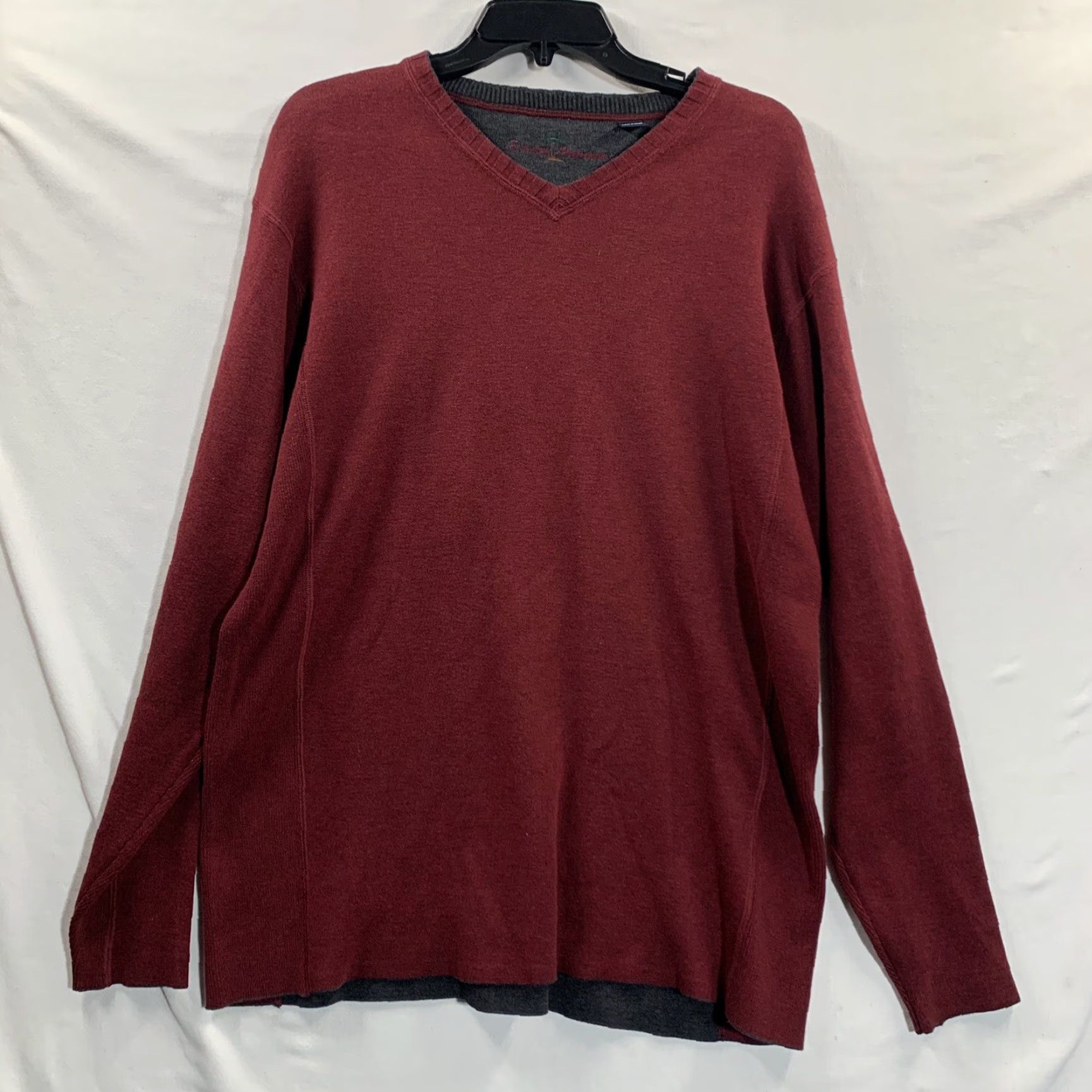 Tommy Bahama Tommy Bahama Sweater Mens Adult Large Pullover Crew Neck Long Sleeve Lightweight Silk Blend Red Maroon Casual Logo Size US L / EU 52-54 / 3 - 2 Thumbnail