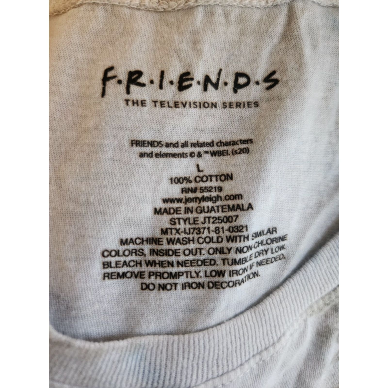Vintage Friends T-Shirt Women's Large Gray Tie Dye How You Doin Central Perk 90s Tem theme? 90s TV Size L / US 10 / IT 46 - 2 Thumbnail